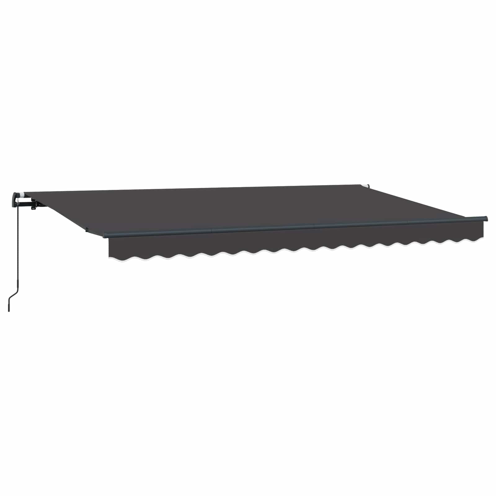 Inklapbaar Zonnescherm Antraciet 400 x 200 cm Stof – afbeelding 4