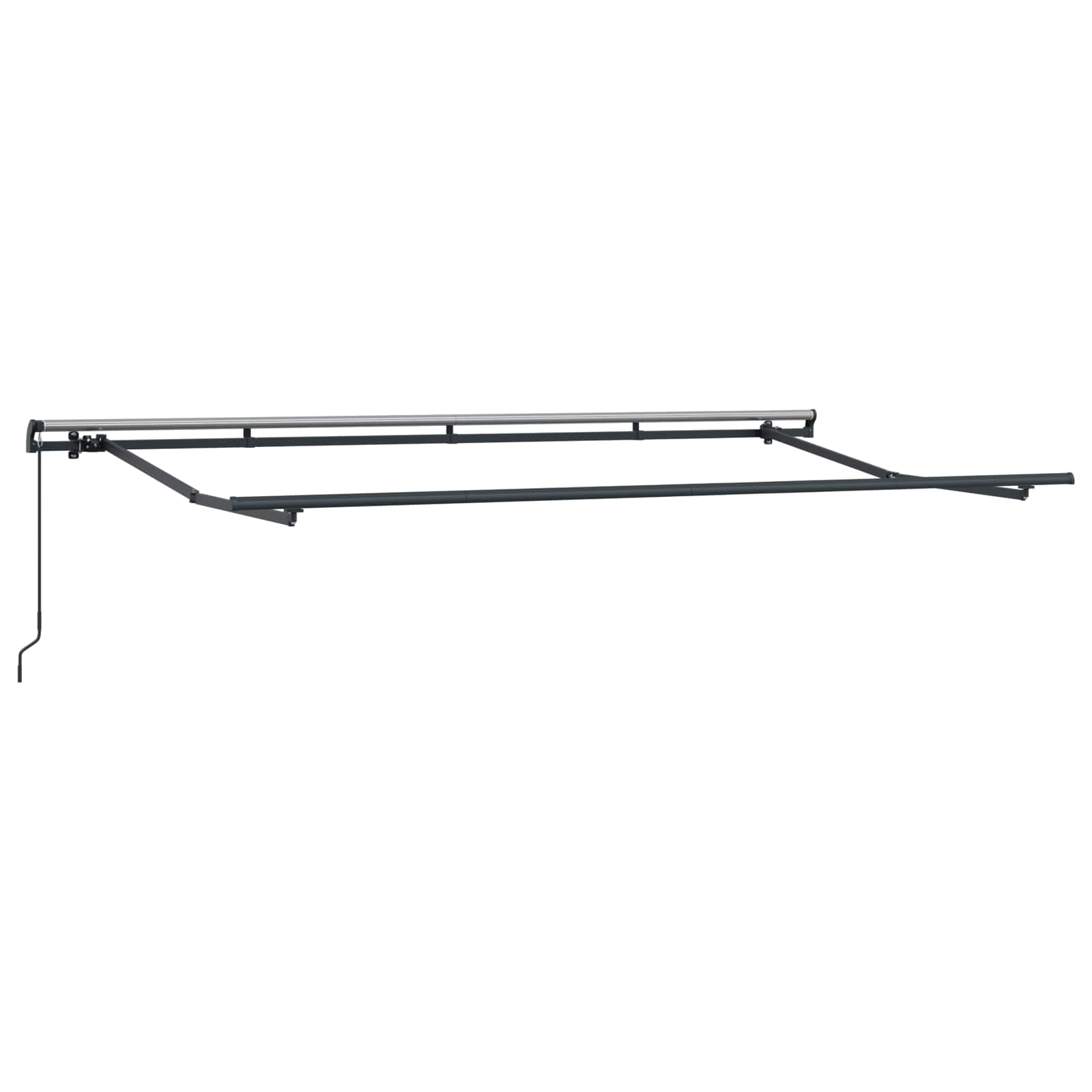 Inklapbaar Zonnescherm Antraciet 400 x 200 cm Stof – afbeelding 5
