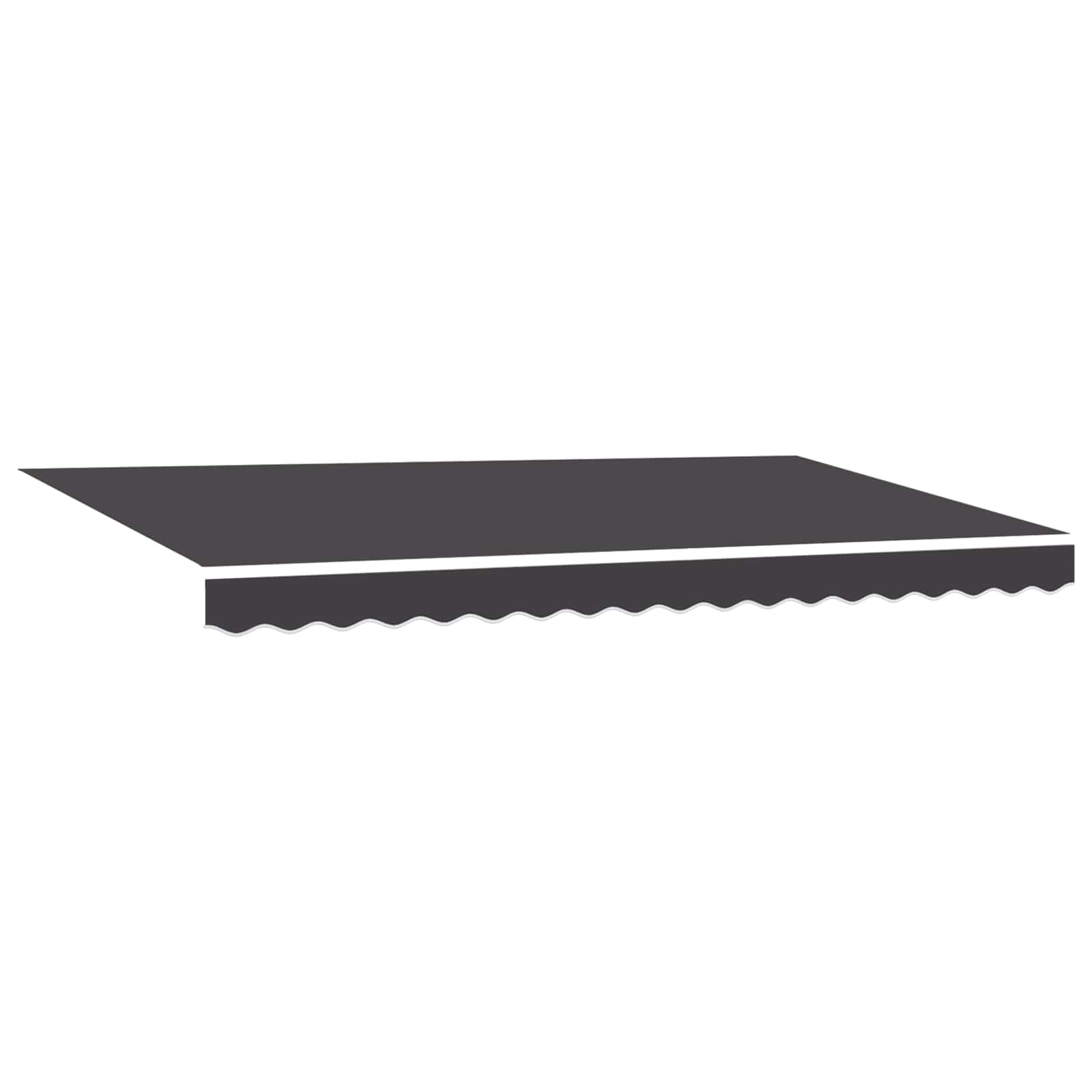 Inklapbaar Zonnescherm Antraciet 400 x 200 cm – afbeelding 2