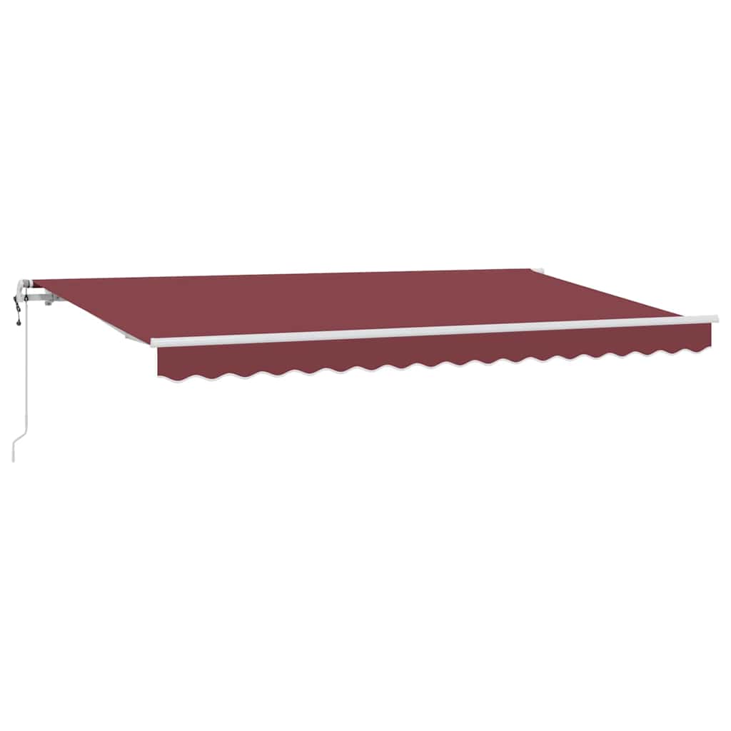 Inklapbaar Zonnescherm Bordeauxrood 400 x 200 cm Stof – afbeelding 2