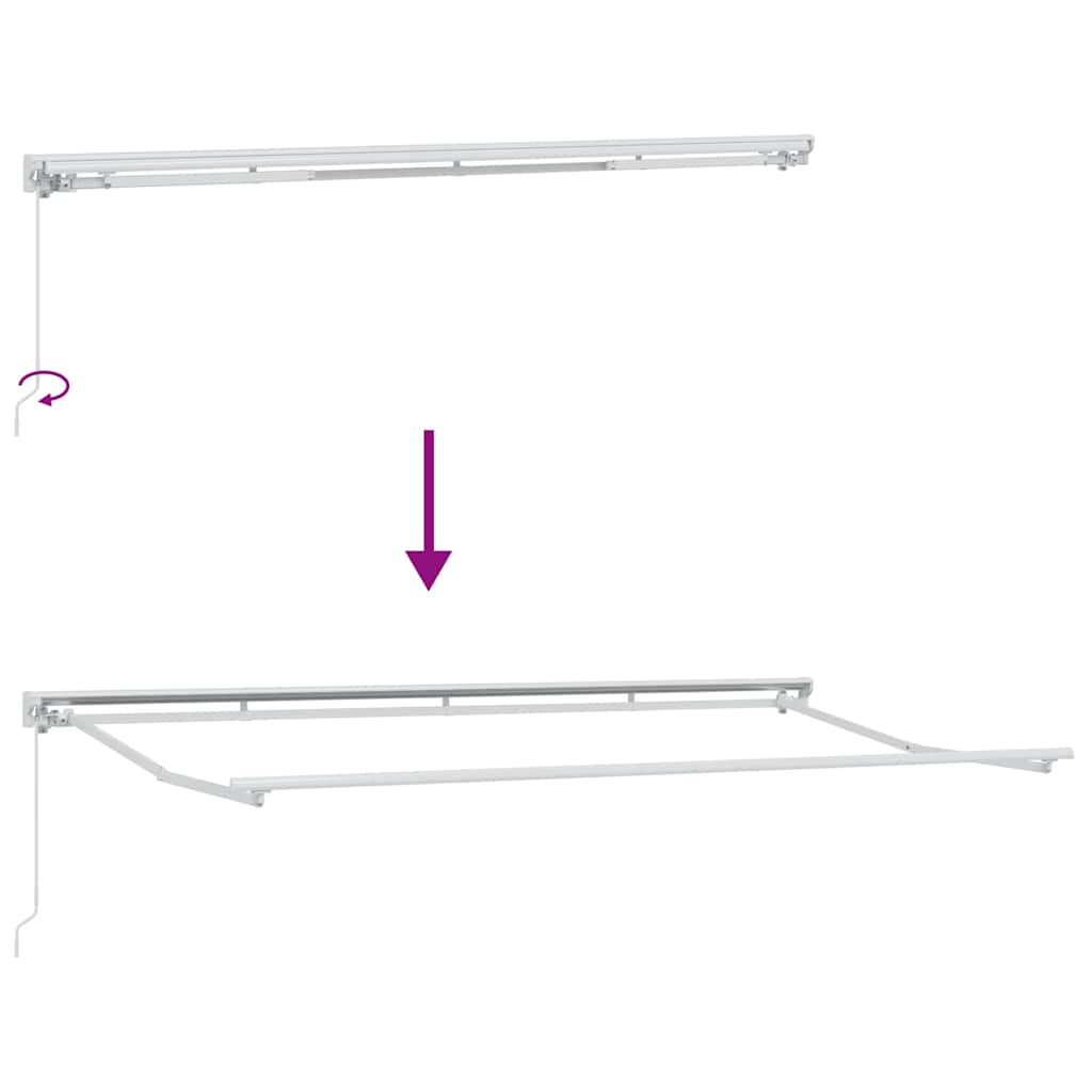 Zijde Frame Antraciet en Wit 400 x 200 cm – afbeelding 9