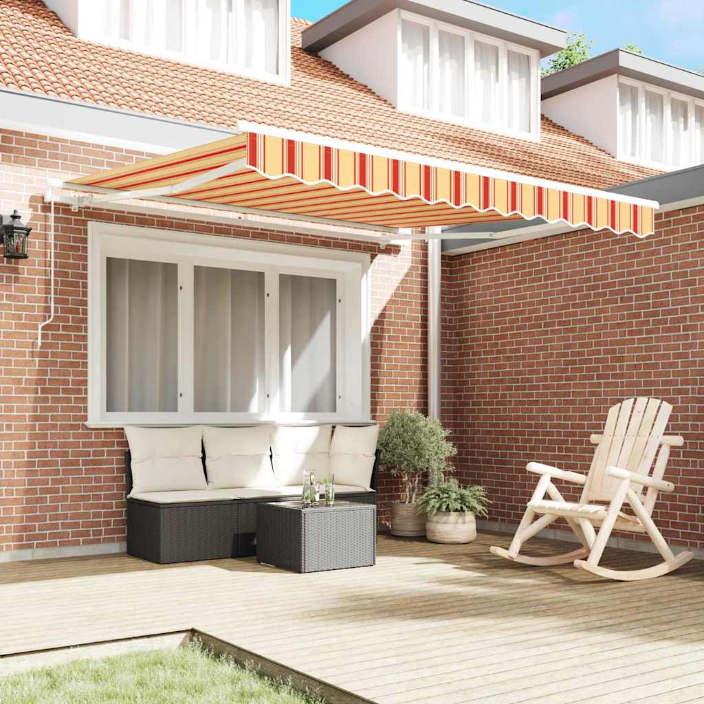 Inklapbaar Zonnescherm Geel en Oranje 300 x 250 cm – afbeelding 3