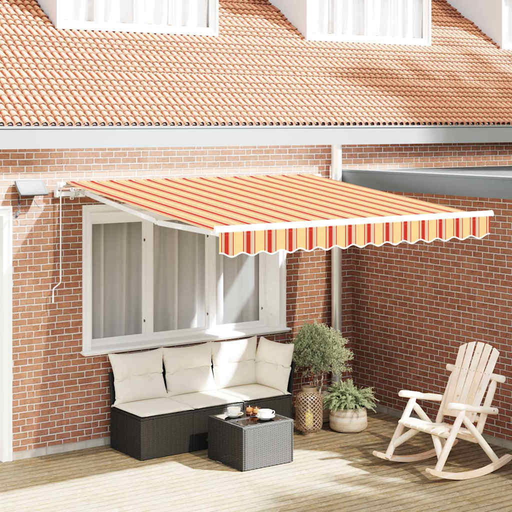 Inklapbaar Zonnescherm Geel en Oranje 300 x 250 cm – afbeelding 1