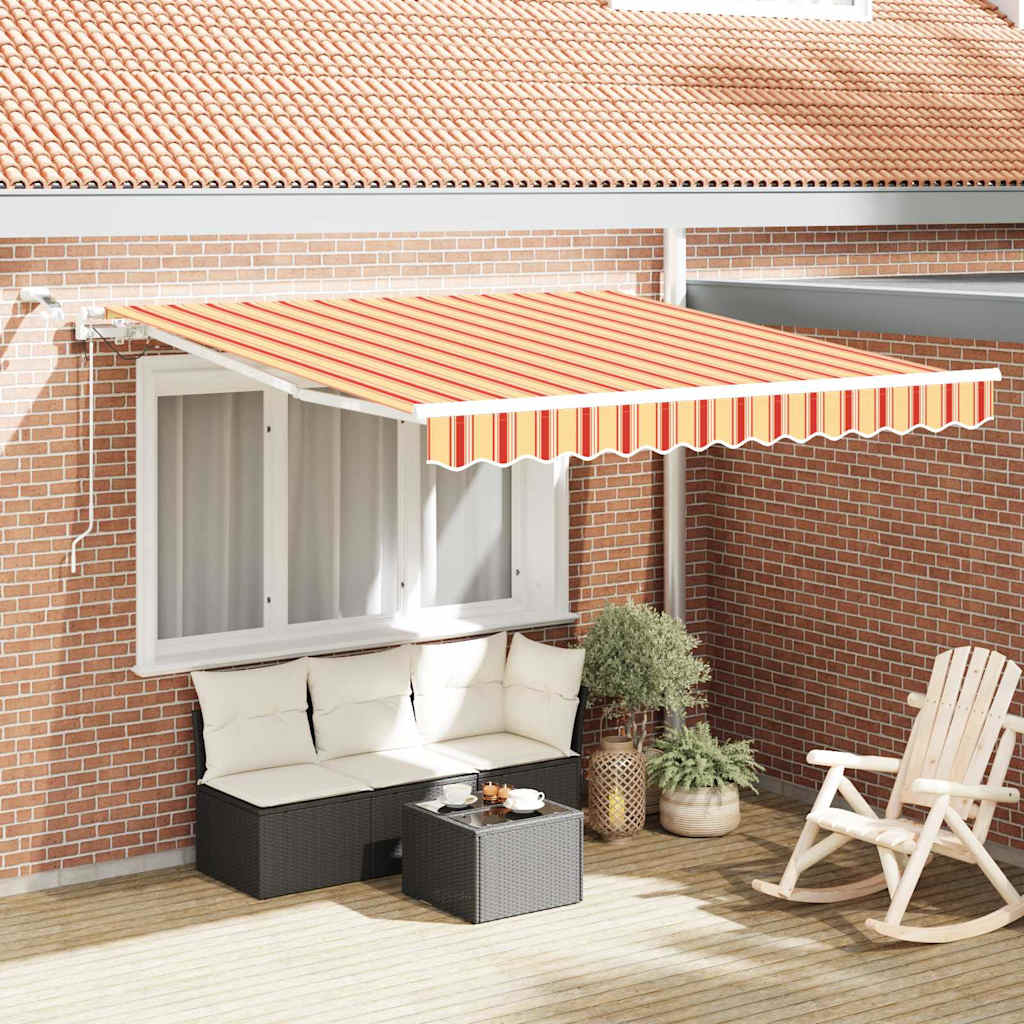 Inklapbaar Zonnescherm Geel en Oranje 300 x 250 cm – afbeelding 1