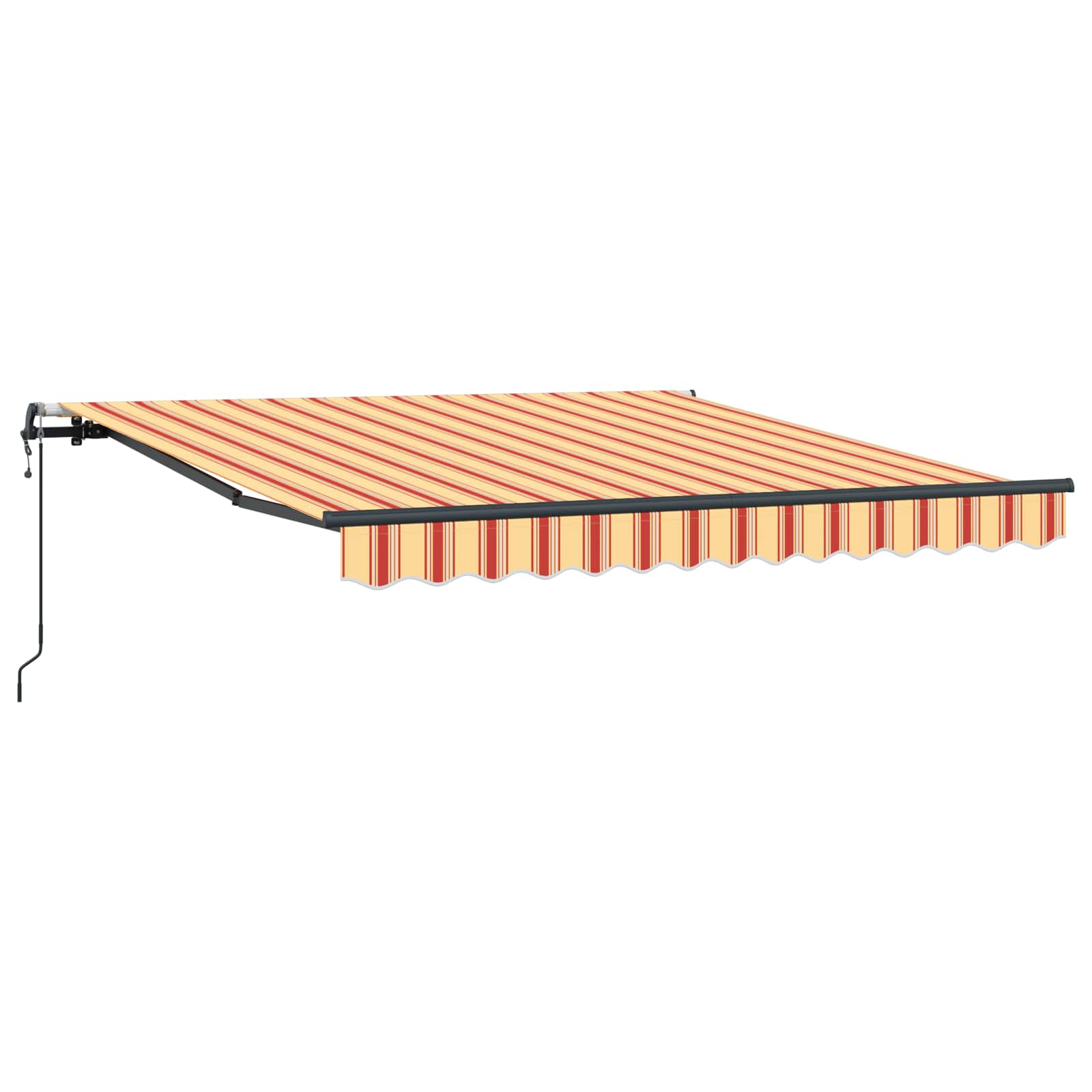 Inklapbaar Zonnescherm Geel en Oranje 300 x 250 cm – afbeelding 2