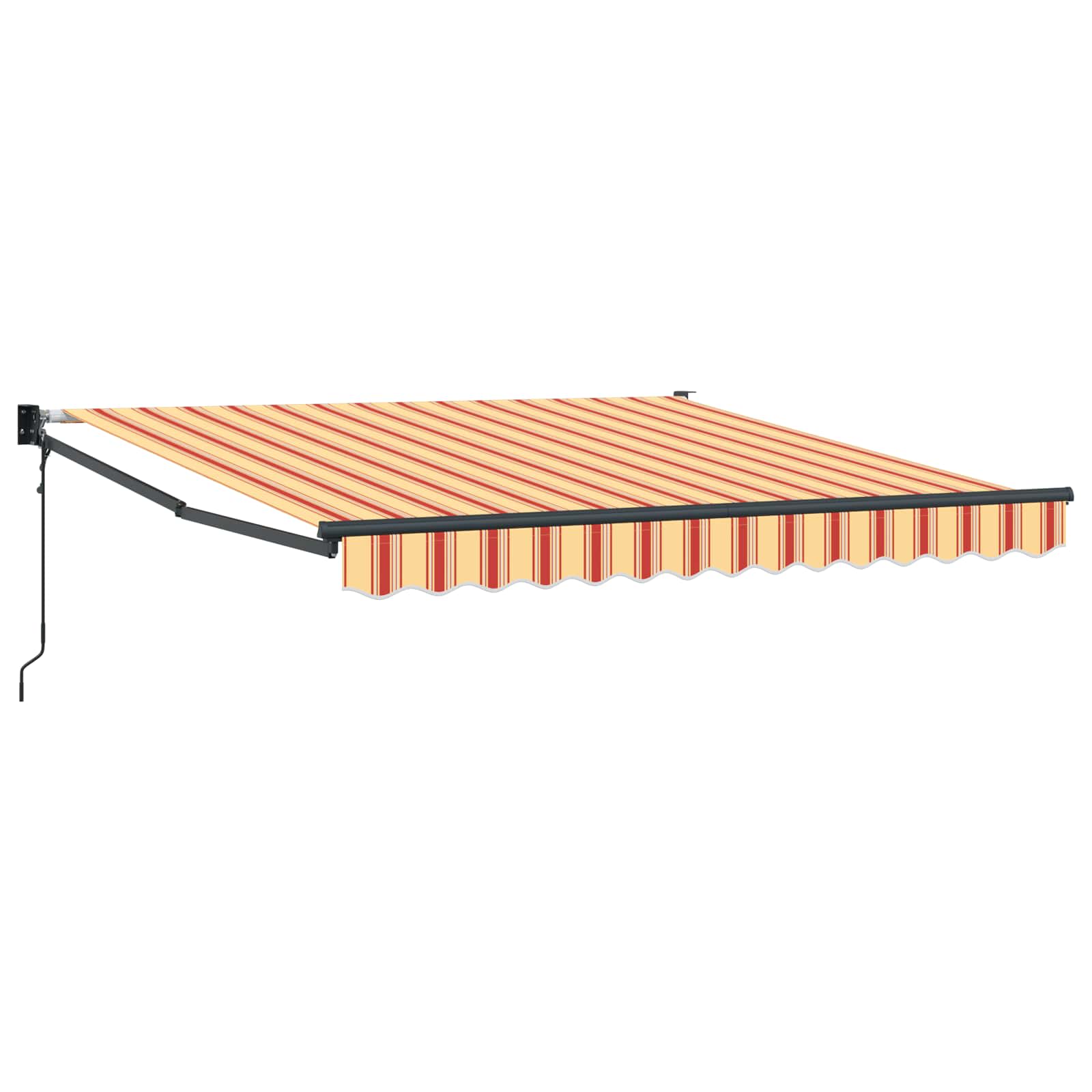 Inklapbaar Zonnescherm Geel en Oranje 300 x 250 cm – afbeelding 2