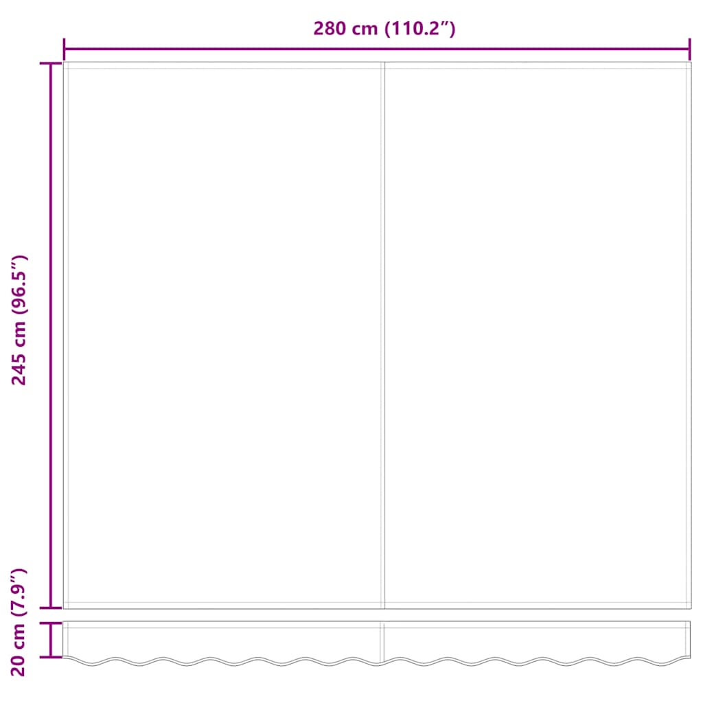 Markies Geel en Oranje 300 x 250 cm Polyester en Aluminium – afbeelding 12