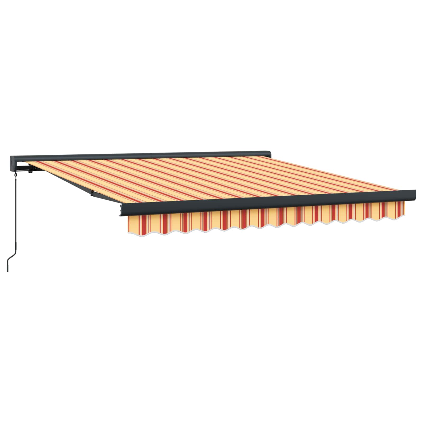 Inklapbaar Zonnescherm Geel en Oranje 300 x 250 cm – afbeelding 2