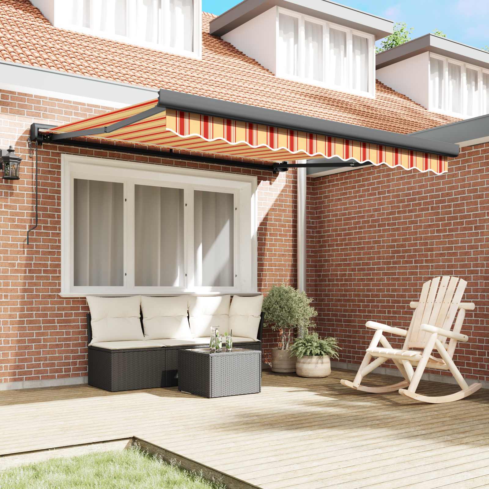 Markies Geel en Oranje 300 x 250 x 165 cm – afbeelding 3
