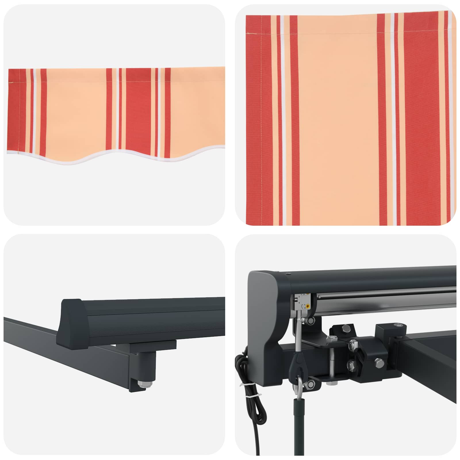 Zijde Frame Multikleur 300 x 250 cm Polyester met PU-coating – afbeelding 8