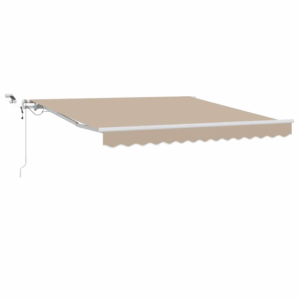 Inklapbaar Zonnescherm Beige 300 x 250 cm Polyester en Metaal – afbeelding 2