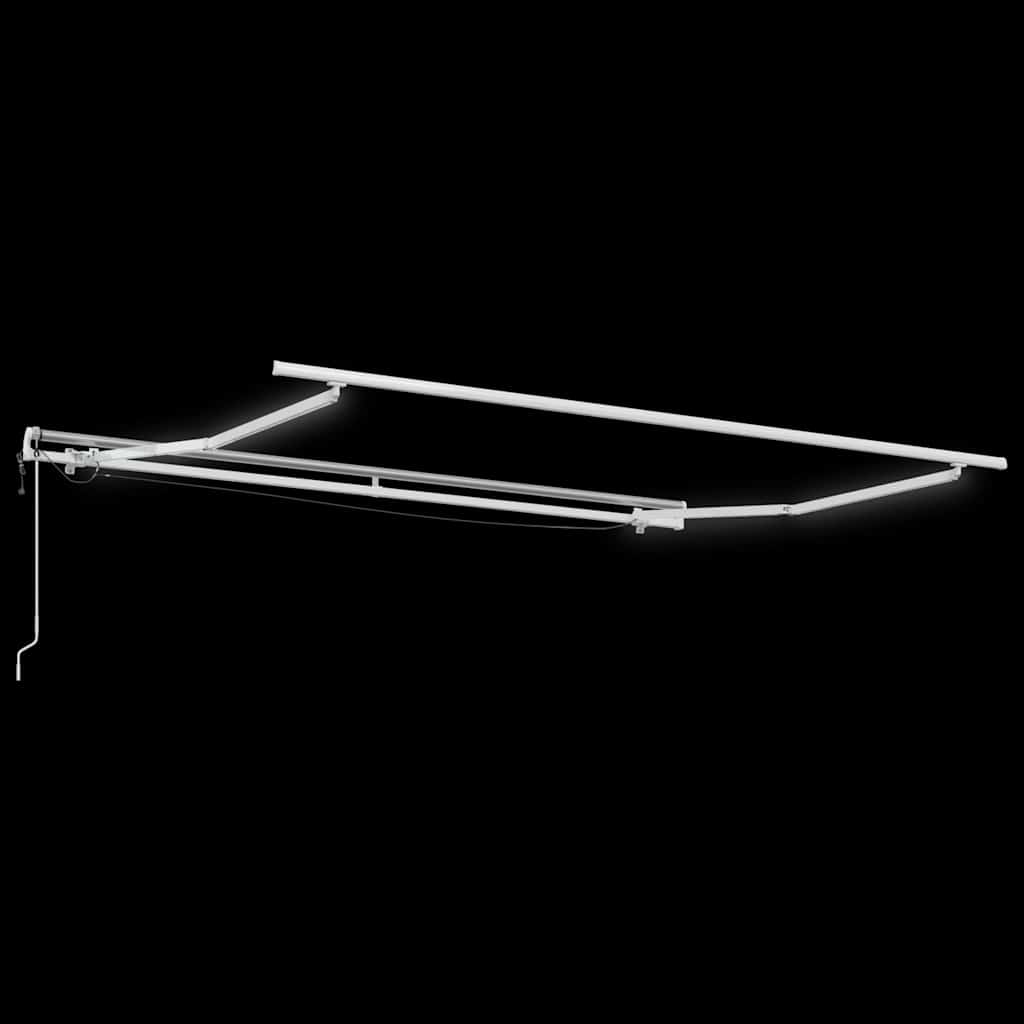 Inklapbaar Zonnescherm Wit 300 x 250 cm Polyester en Metaal – afbeelding 6