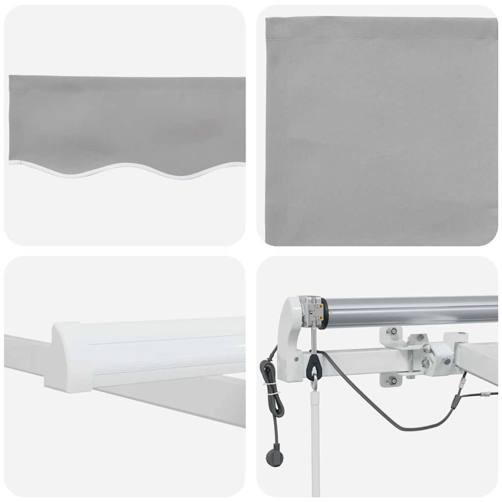 Inklapbaar Zonnescherm Lichtgrijs 300 x 250 cm – afbeelding 10