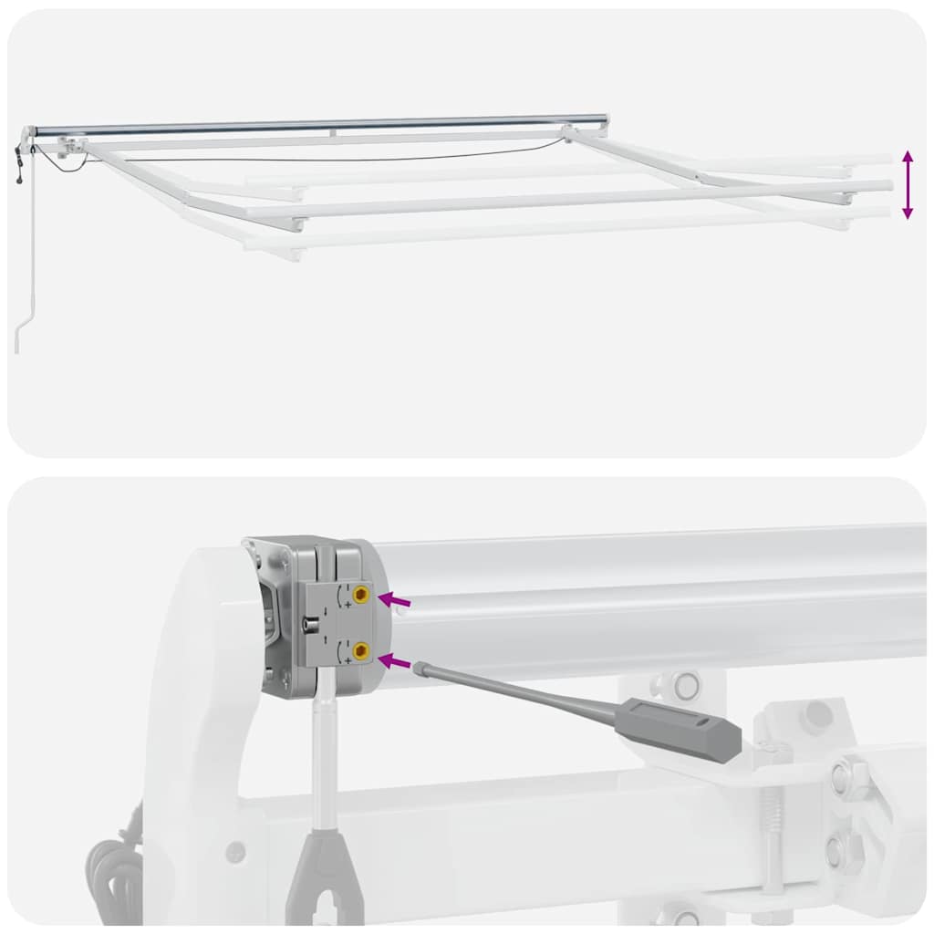 Inklapbaar Zonnescherm Lichtgrijs 300 x 250 cm – afbeelding 12
