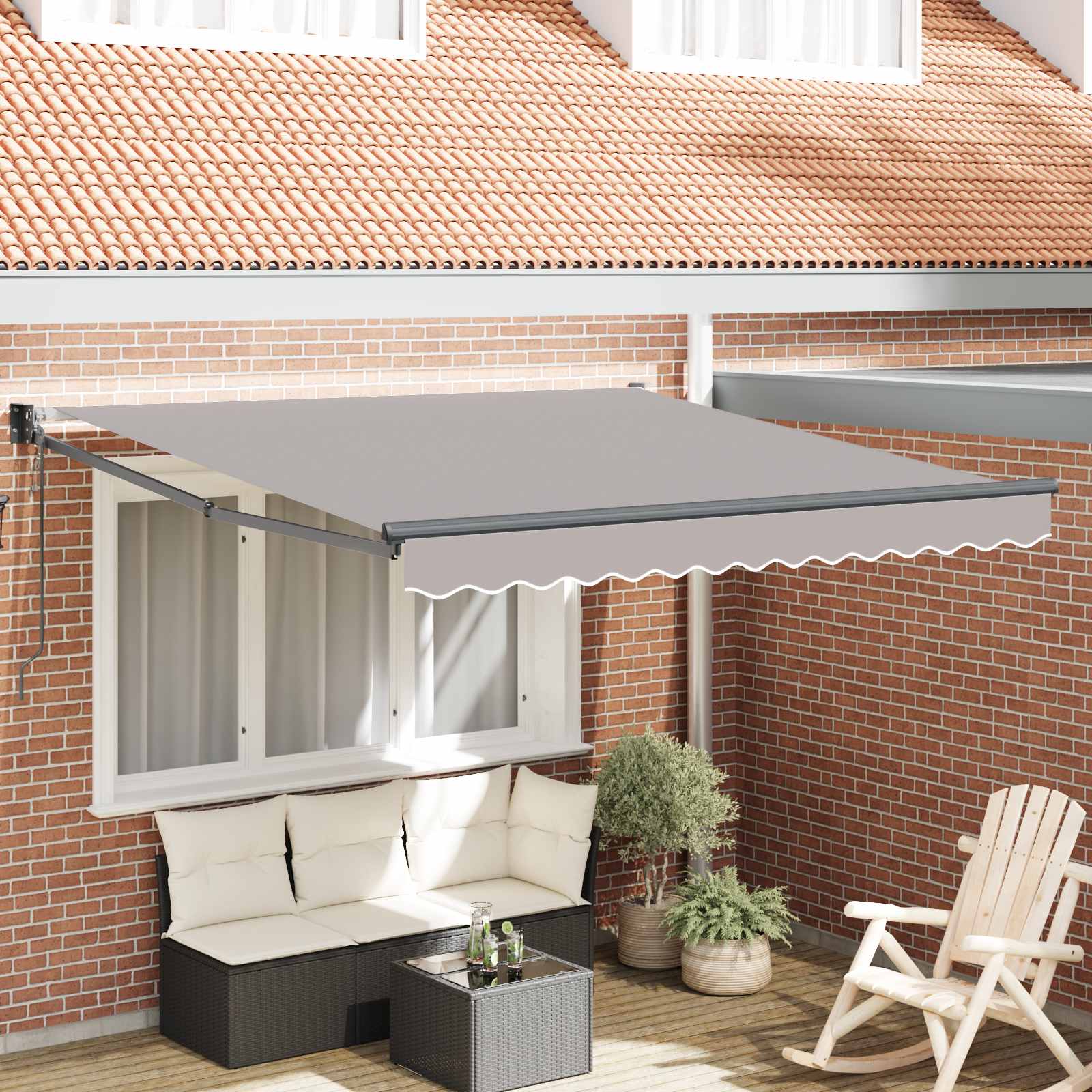 Markies Lichtgrijs 300 x 250 x 165 cm Polyester