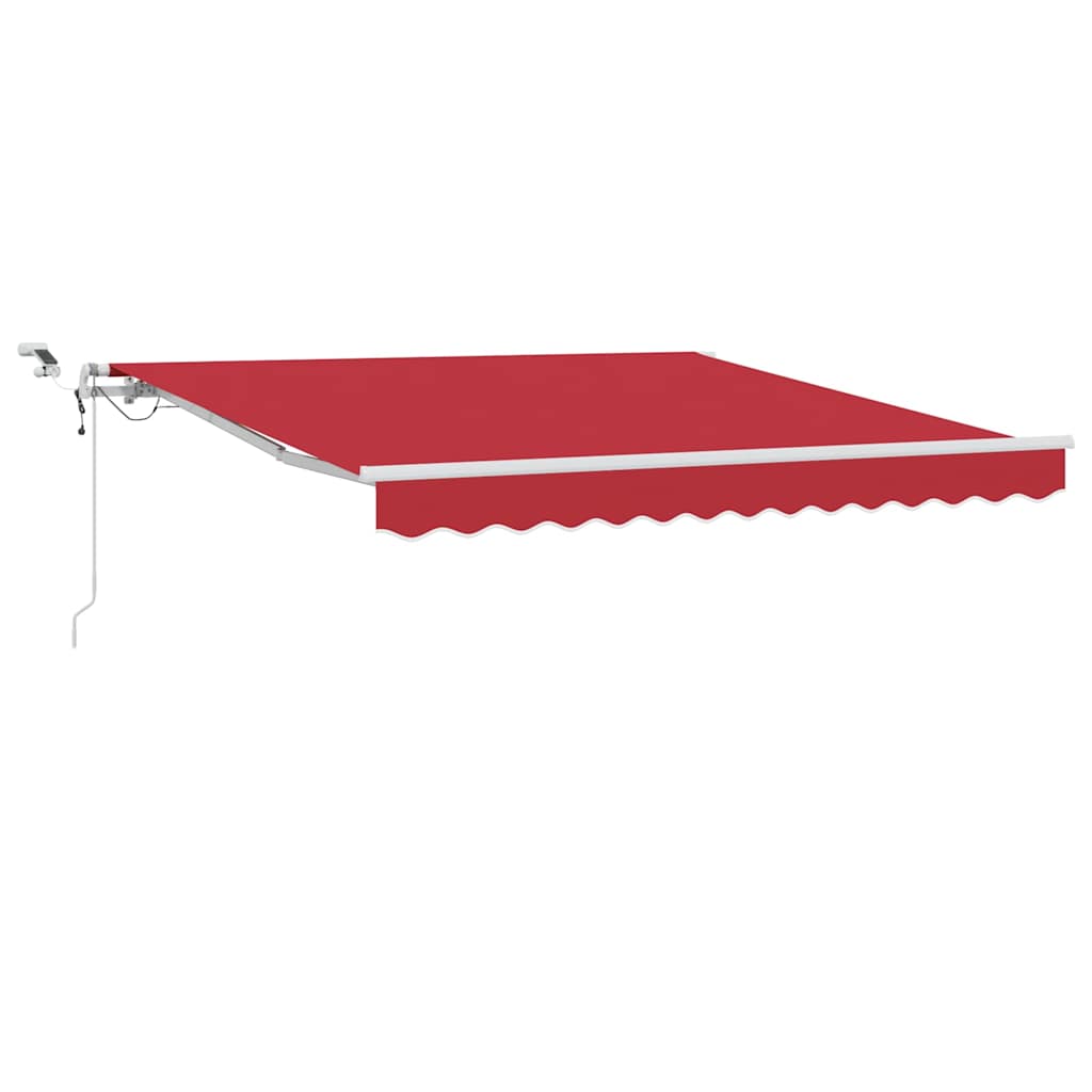 Inklapbaar Zonnescherm Rood 300 x 250 cm Polyester en Metaal – afbeelding 2