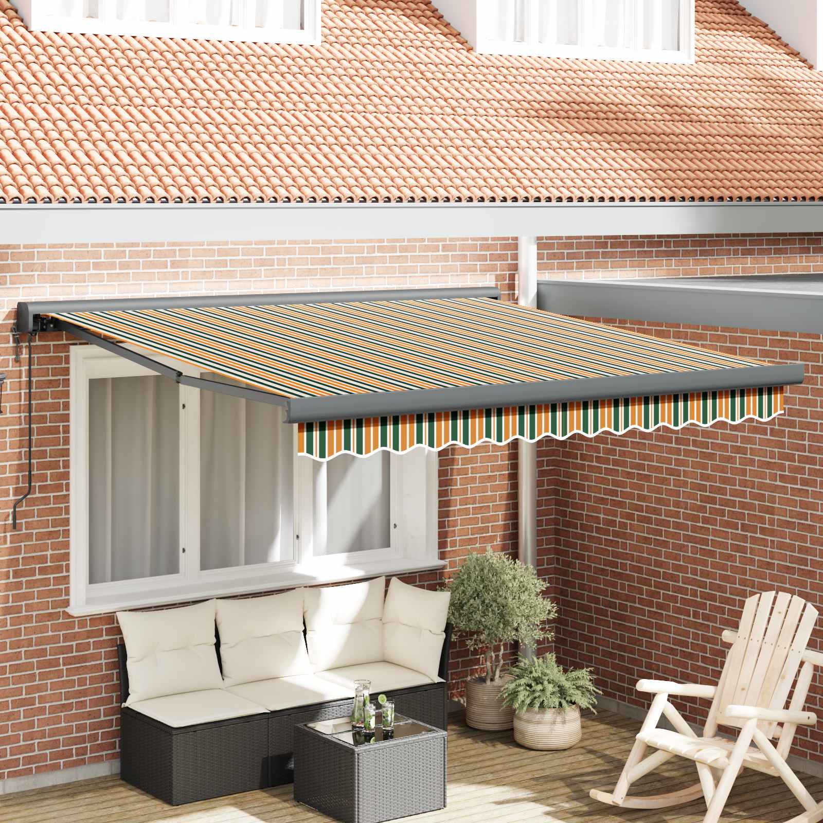 Markies Groen en Geel 300 x 250 x 165 cm Polyester en Aluminium – afbeelding 1