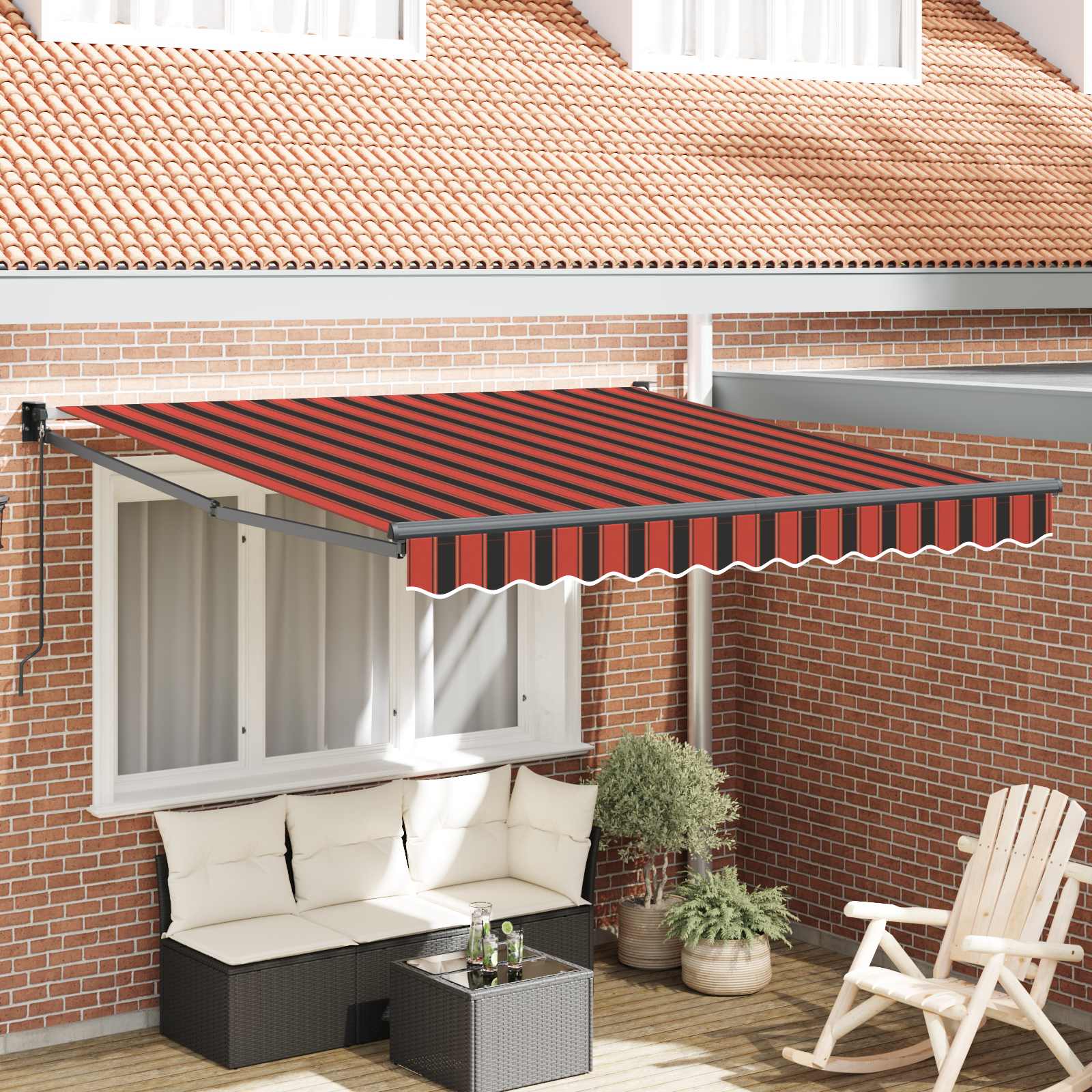Markies Rood en Zwart 350 x 250 x 165 cm Polyester