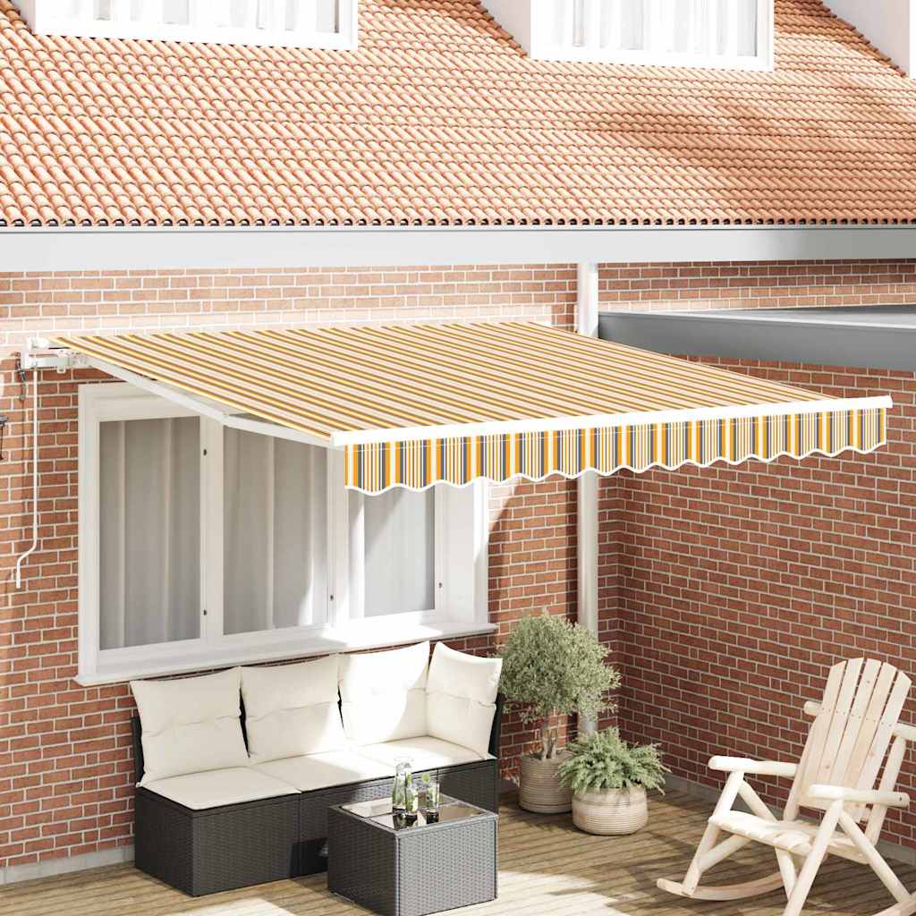 Elektrisch Uittrekbaar Zonnescherm Multikleur 350 x 250 cm – afbeelding 1