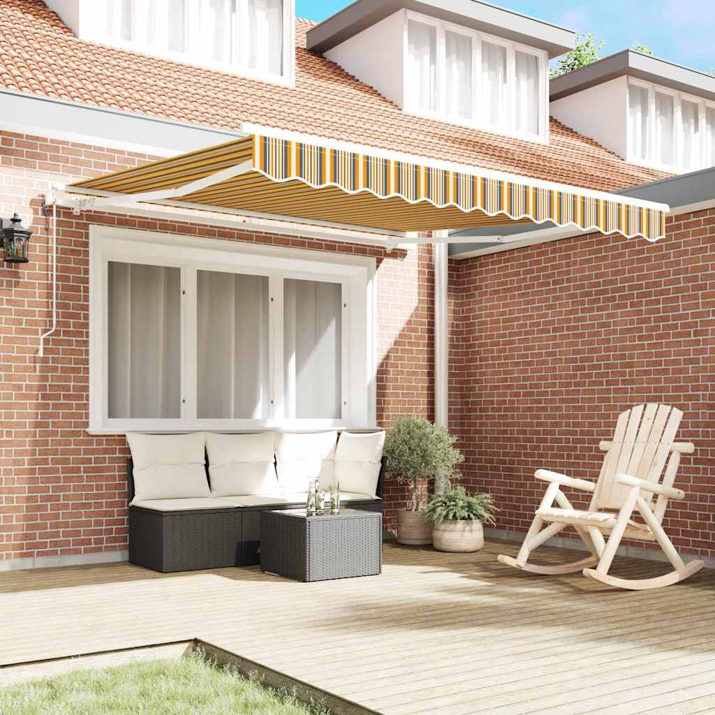 Elektrisch Uittrekbaar Zonnescherm Multikleur 350 x 250 cm – afbeelding 3