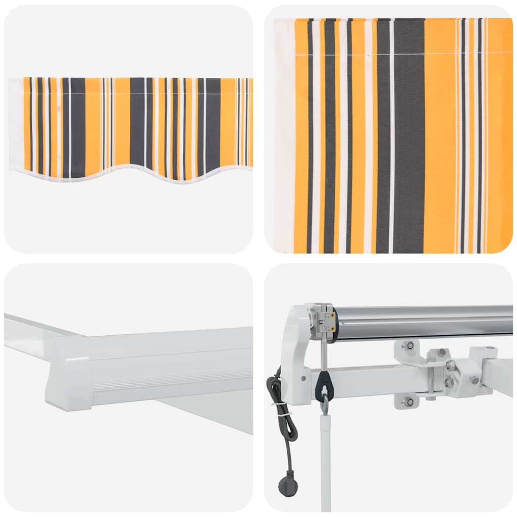 Elektrisch Uittrekbaar Zonnescherm Multikleur 350 x 250 cm – afbeelding 8