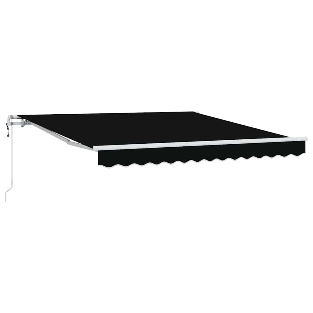 Elektrisch Uittrekbaar Zonnescherm Zwart 350 x 250 cm – afbeelding 2