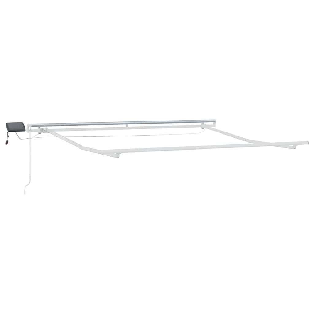 Inklapbaar Zonnescherm Lichtgrijs 350 x 250 cm Stof en Staal – afbeelding 5