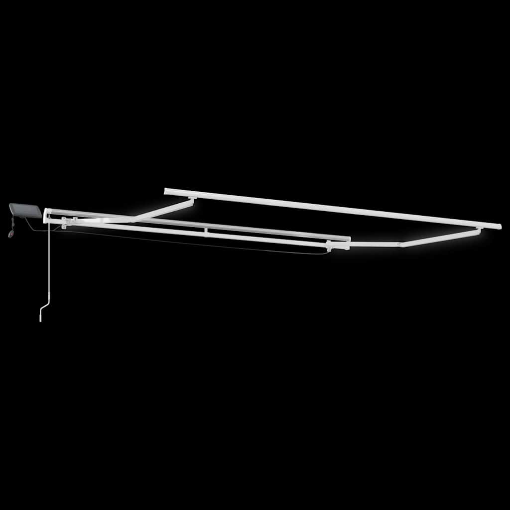 Inklapbaar Zonnescherm Lichtgrijs 350 x 250 cm Stof en Staal – afbeelding 7