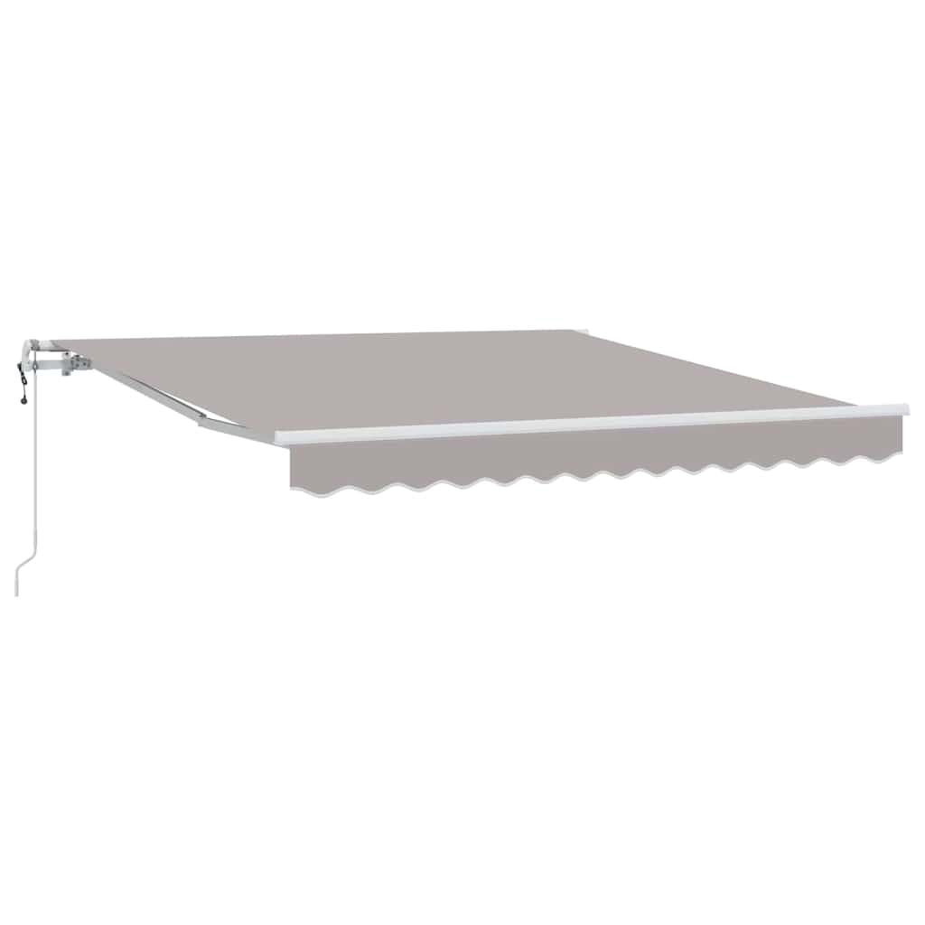 Elektrisch Uittrekbaar Zonnescherm Lichtgrijs 350 x 250 cm – afbeelding 2