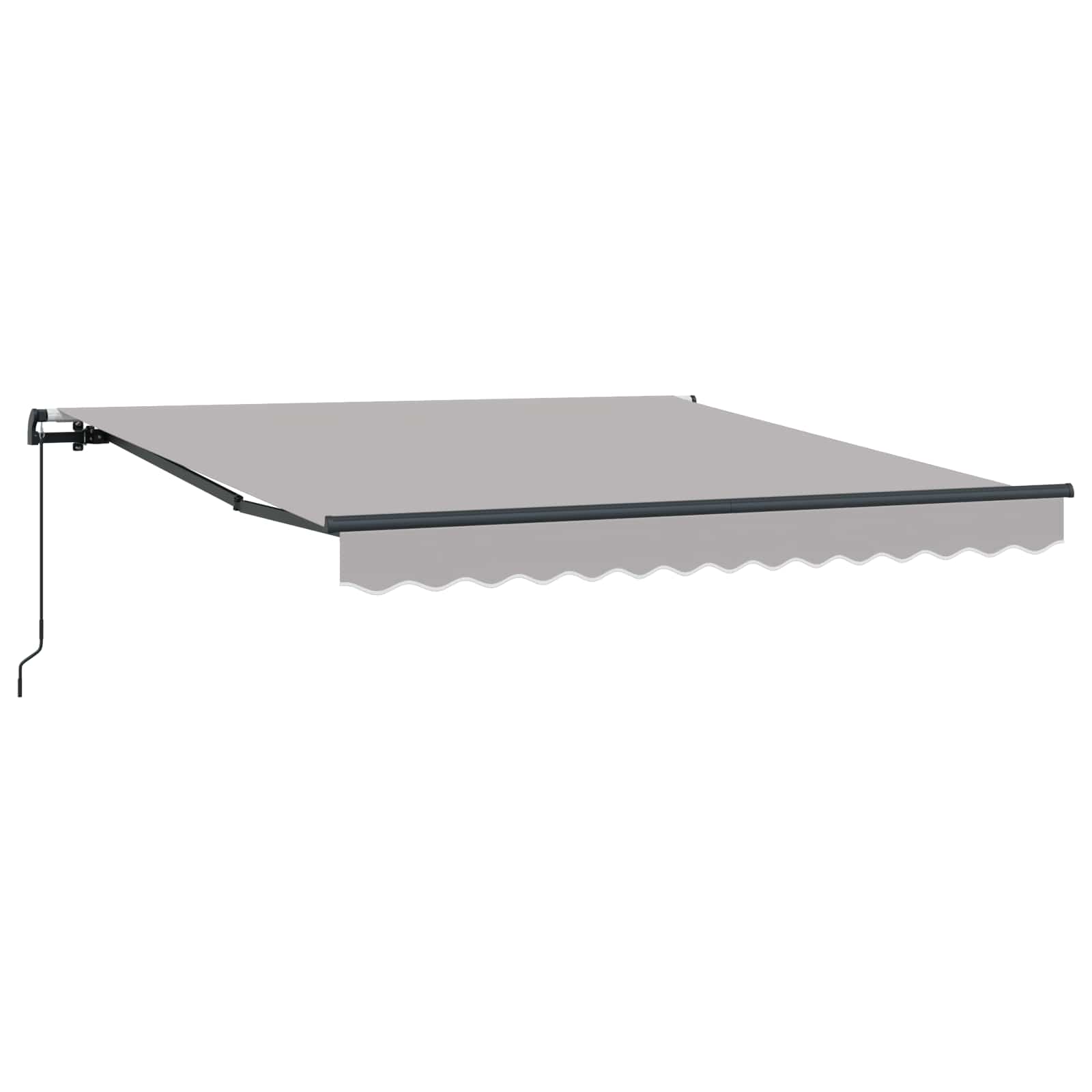 Inklapbaar Zonnescherm Lichtgrijs 350 x 250 cm – afbeelding 2