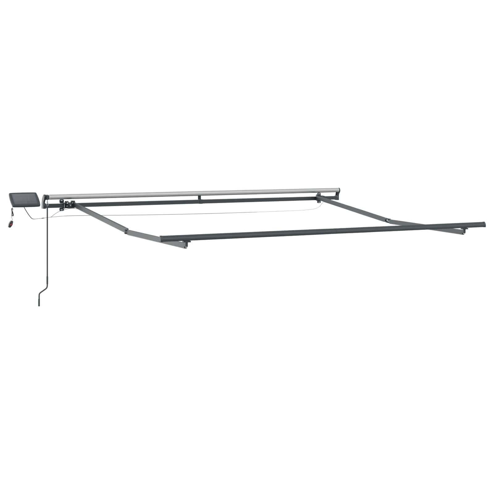 Inklapbaar Zonnescherm Lichtgrijs 350 x 250 cm Stof – afbeelding 6