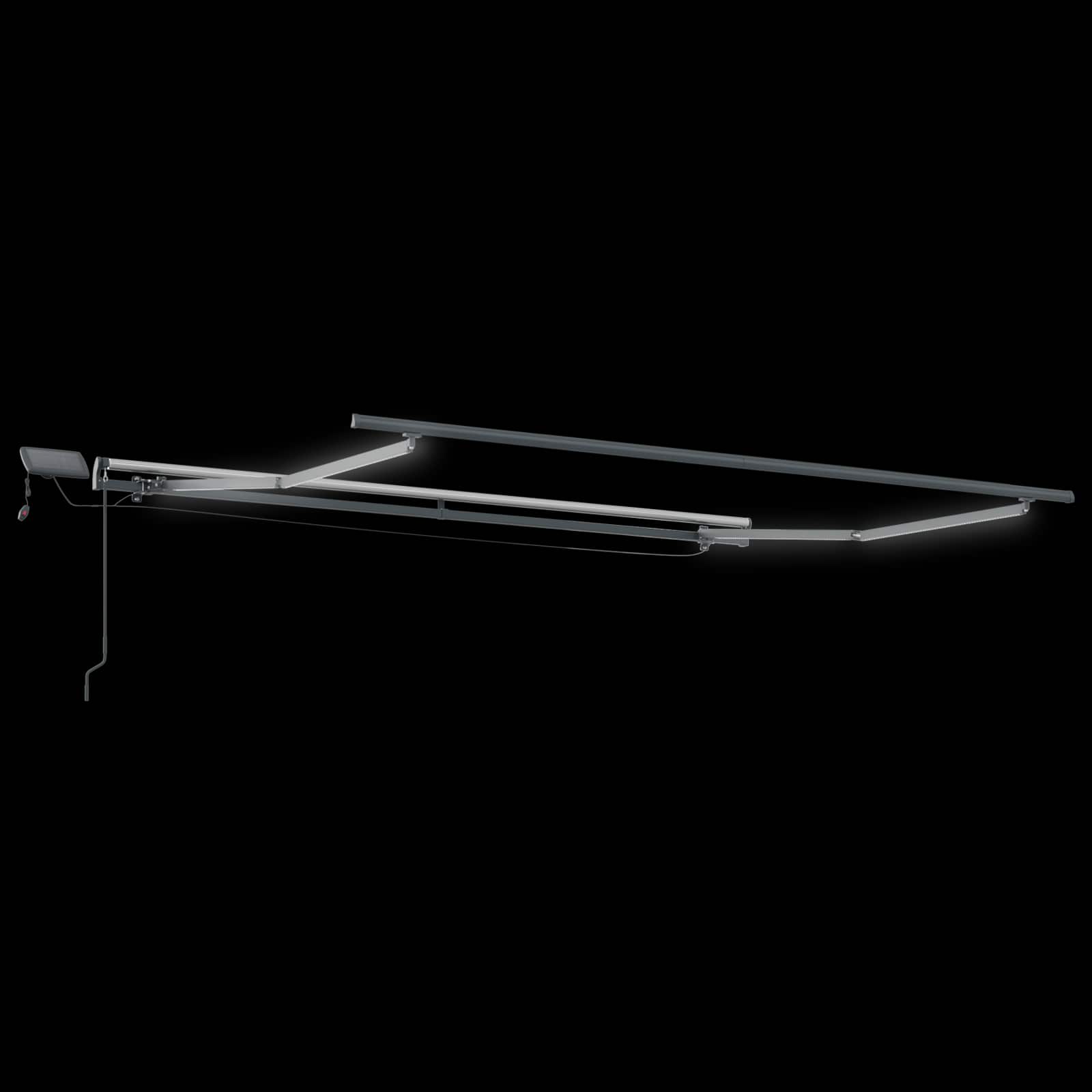 Inklapbaar Zonnescherm Lichtgrijs 350 x 250 cm Stof – afbeelding 7