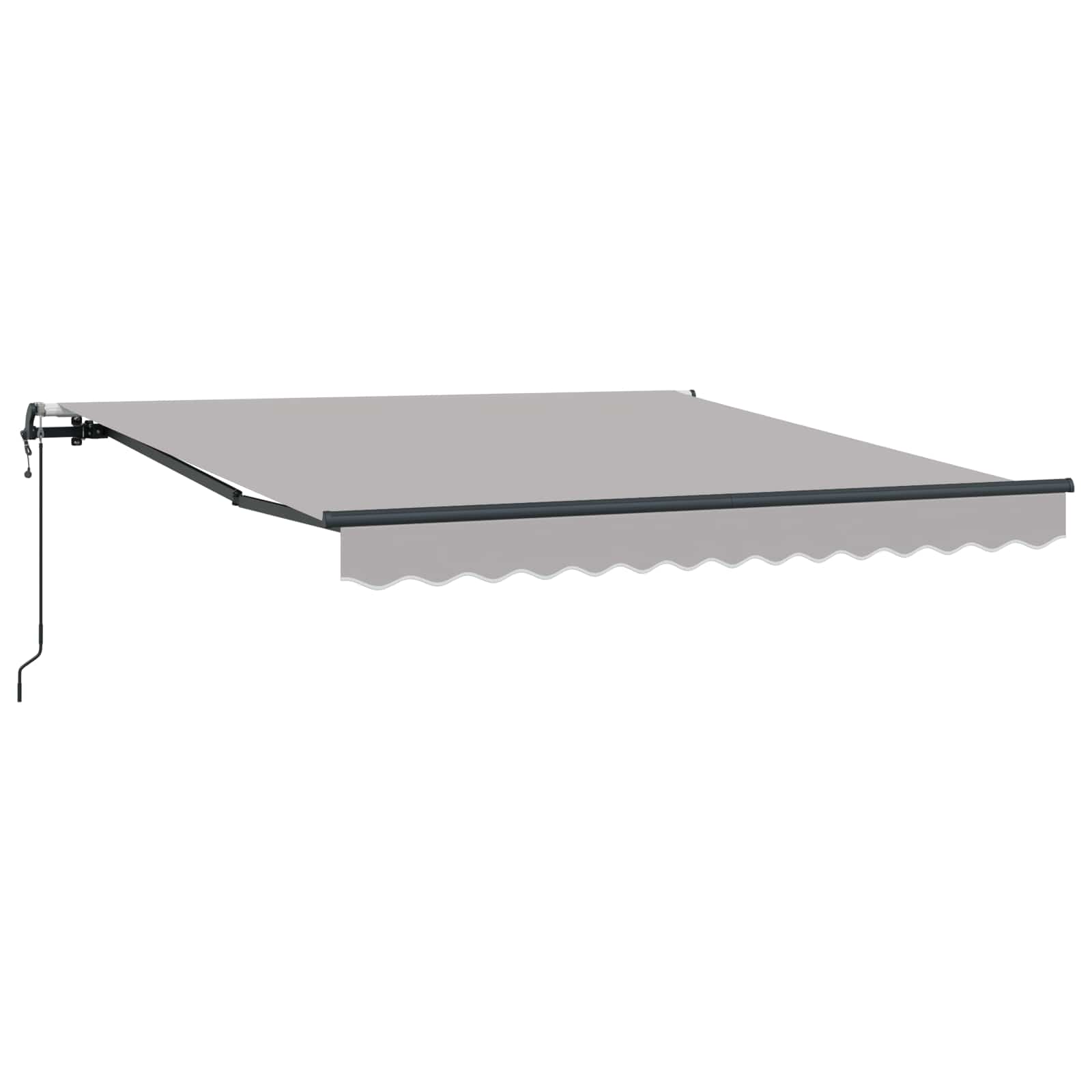 Inklapbaar Zonnescherm Lichtgrijs 350 x 250 cm – afbeelding 2