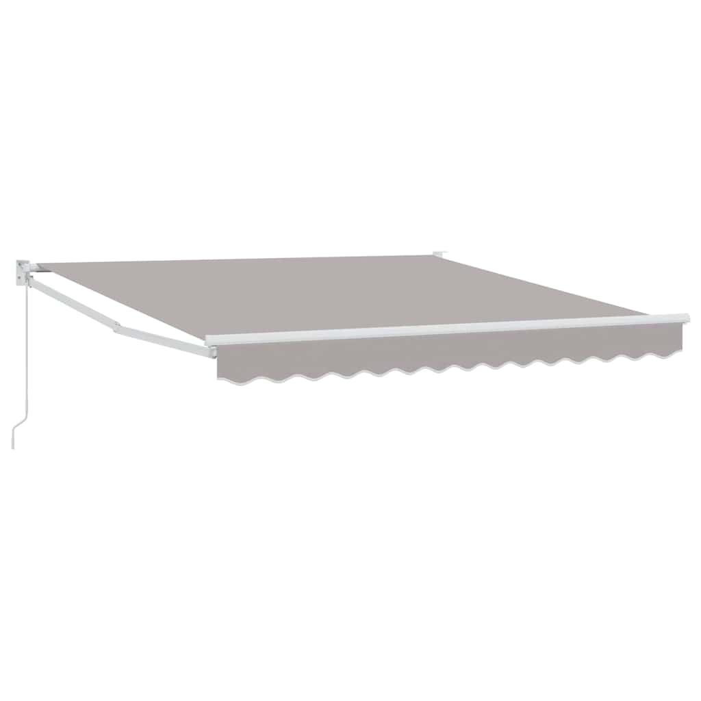 Inklapbaar Zonnescherm Lichtgrijs 350 x 250 cm – afbeelding 2