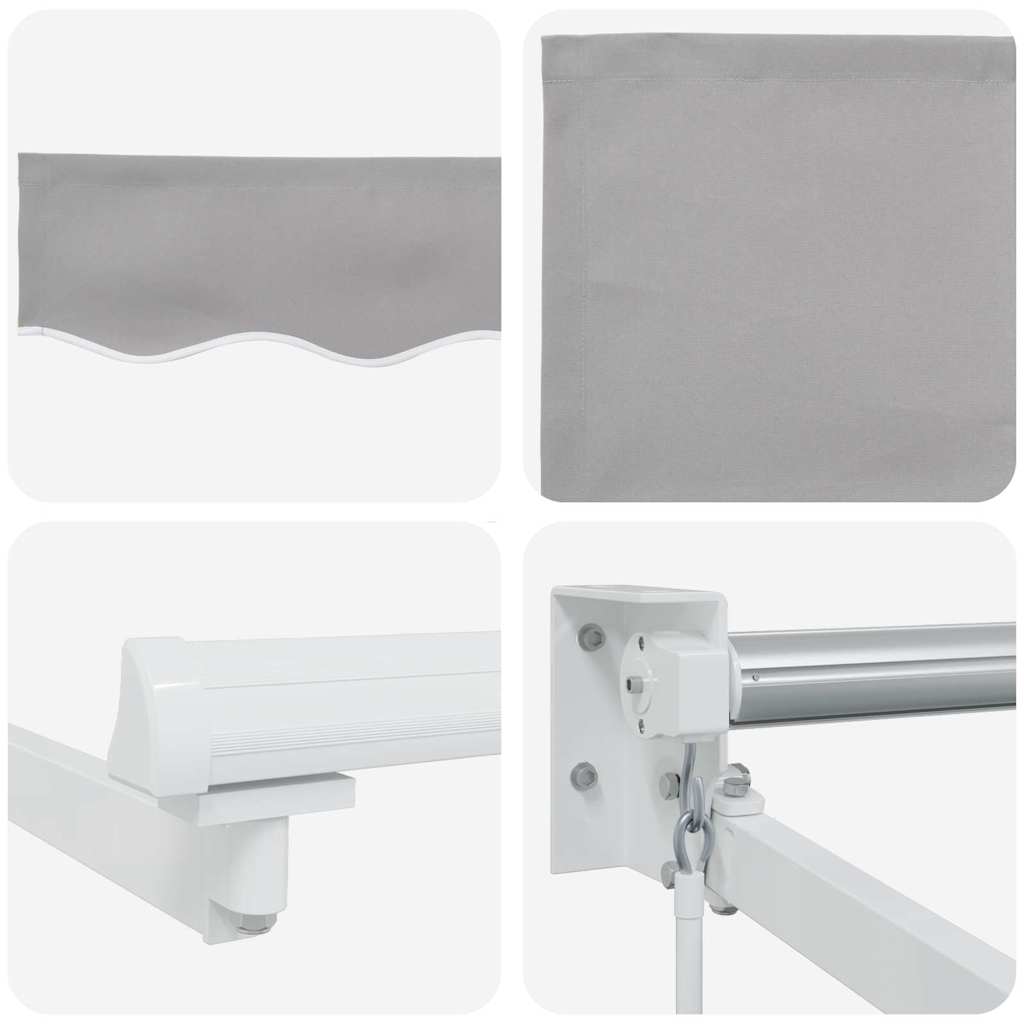 Inklapbaar Zonnescherm Lichtgrijs 350 x 250 cm – afbeelding 8