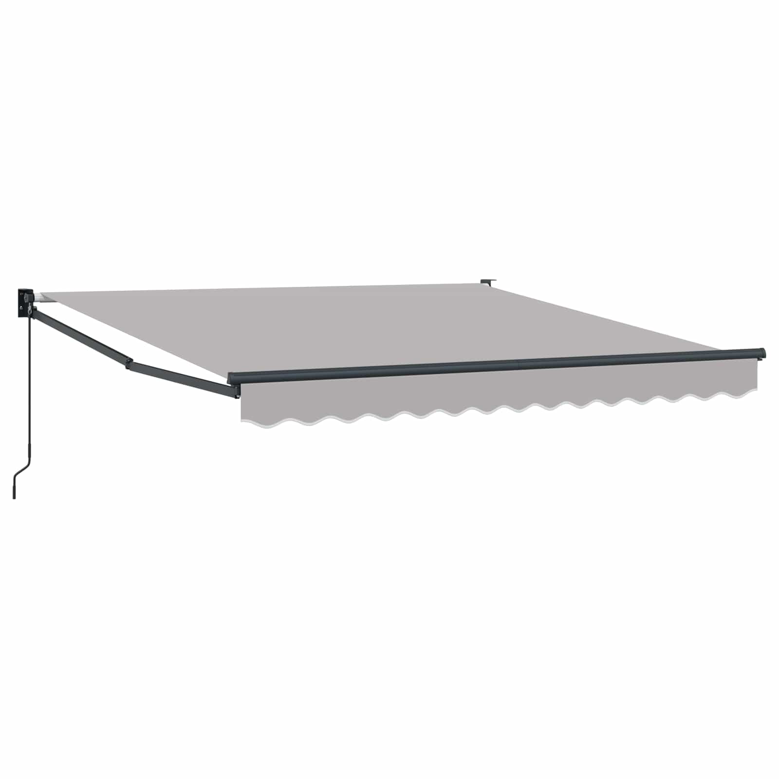 Inklapbaar Zonnescherm Lichtgrijs 350 x 250 cm – afbeelding 2