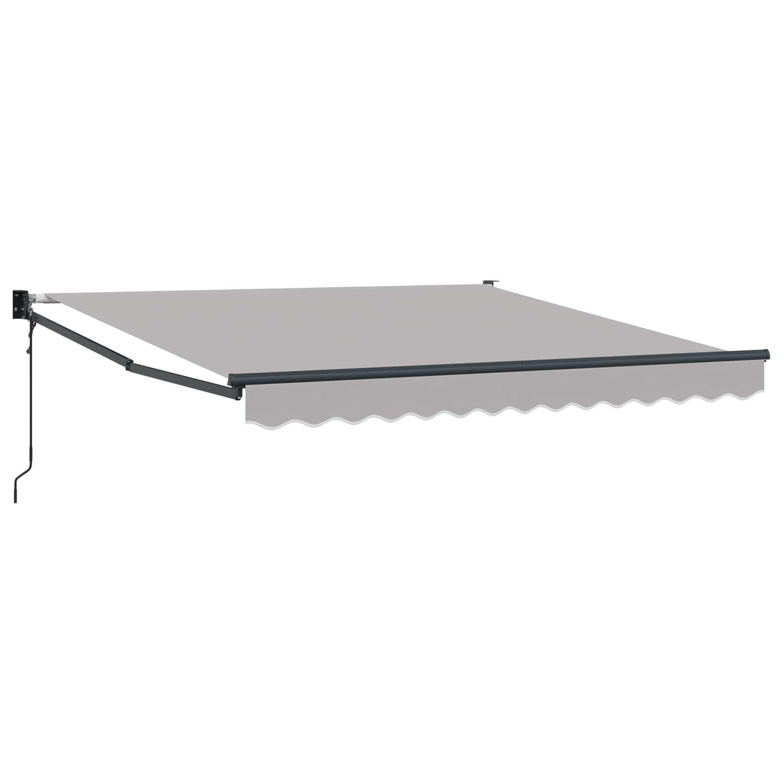 Inklapbaar Zonnescherm Lichtgrijs 350 x 250 cm – afbeelding 2