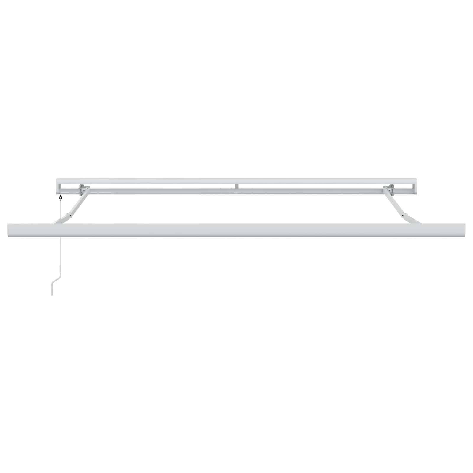 Inklapbaar Zonnescherm Lichtgrijs 350 x 250 cm Stof en Metaal – afbeelding 2