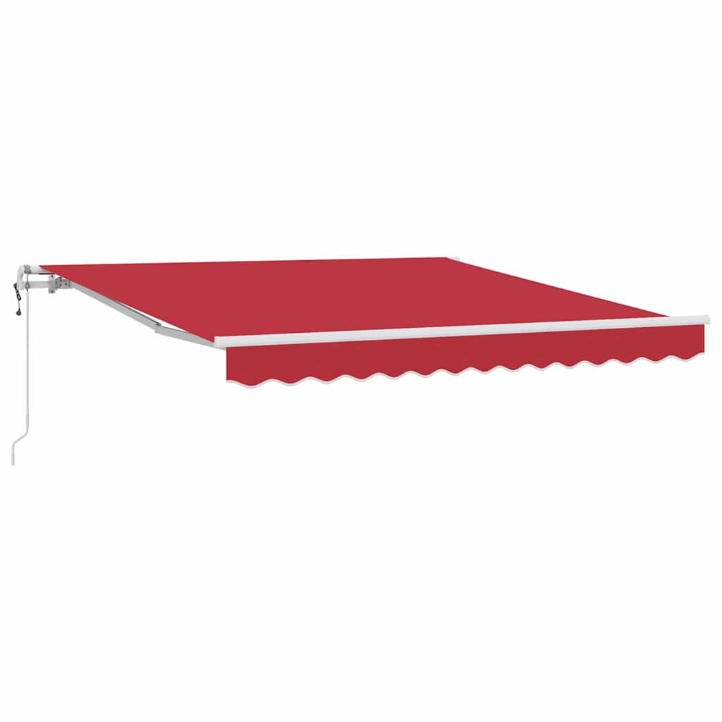 Elektrisch Uittrekbaar Zonnescherm Rood 350 x 250 cm – afbeelding 2