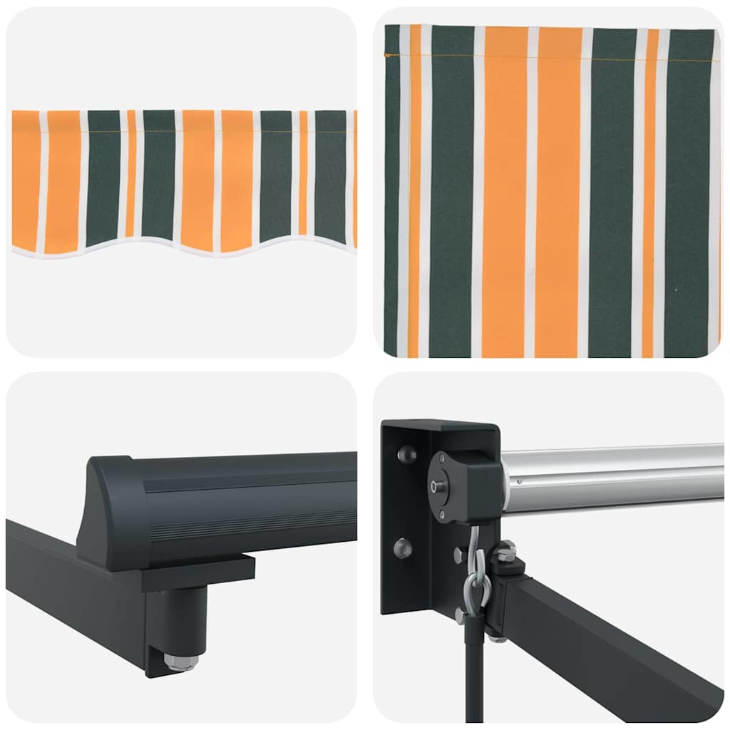 Inklapbaar Zonnescherm Multikleur 350 x 250 cm – afbeelding 8