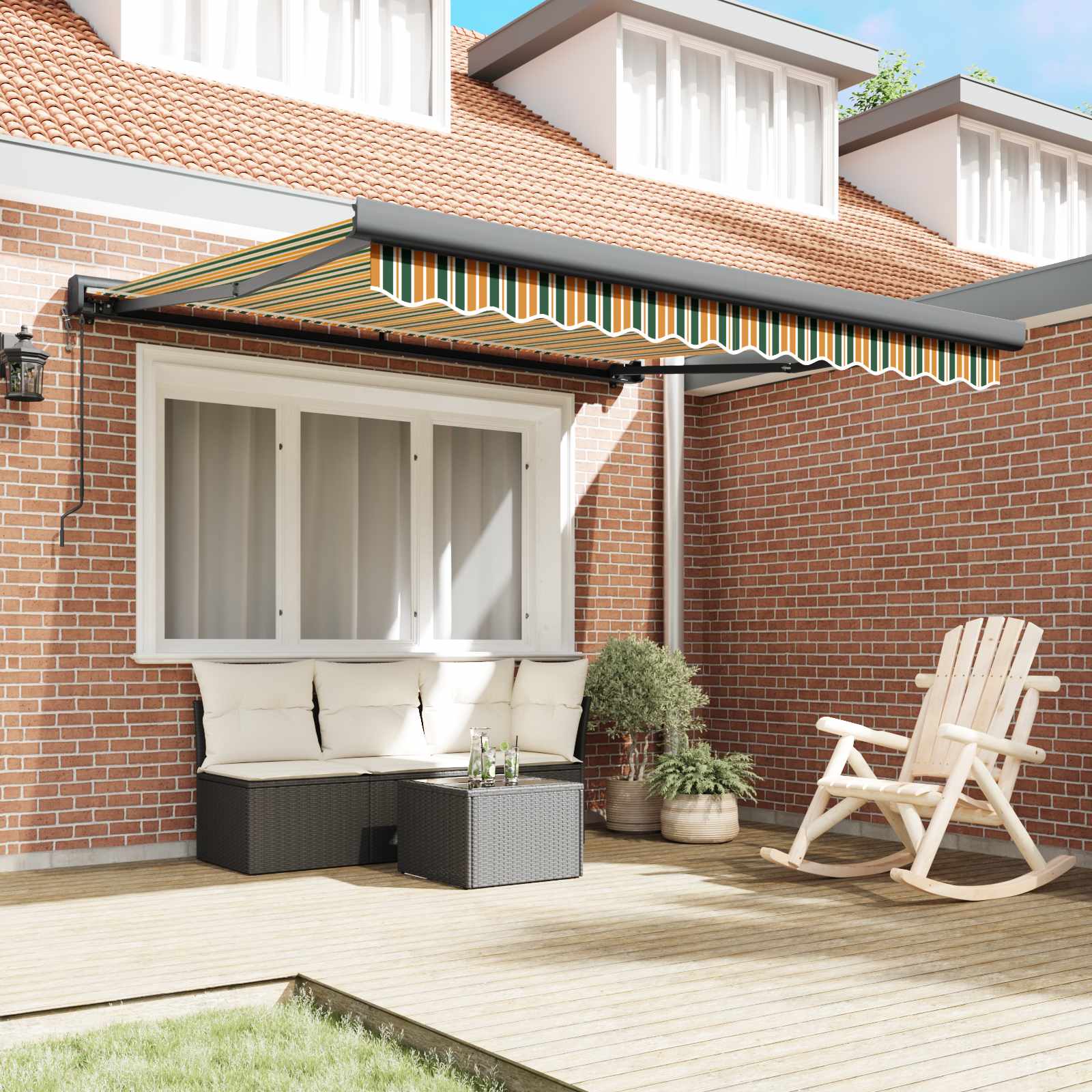Markies Groen en Geel 350 x 250 x 165 cm Polyester en Aluminium – afbeelding 3