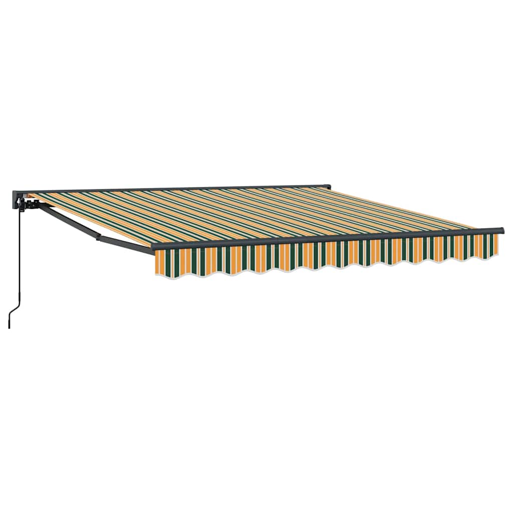 Zijde Frame Groen en Geel 350 x 250 cm Polyester met PU-coating – afbeelding 2