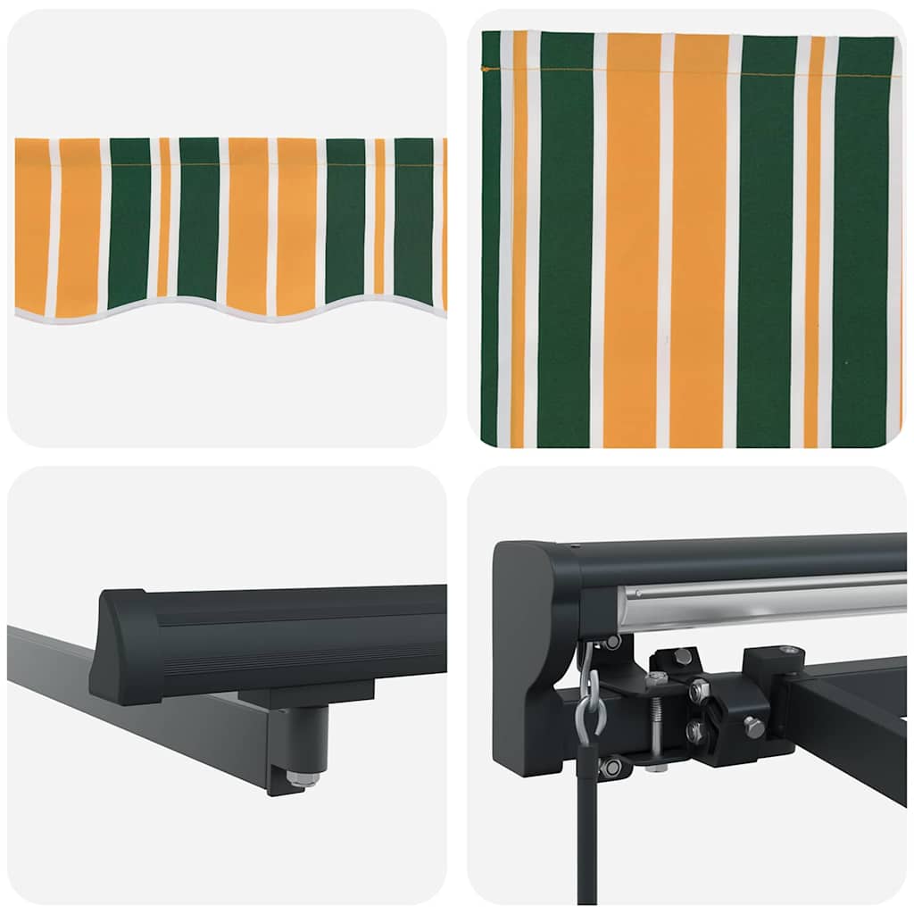 Zijde Frame Groen en Geel 350 x 250 cm Polyester met PU-coating – afbeelding 8