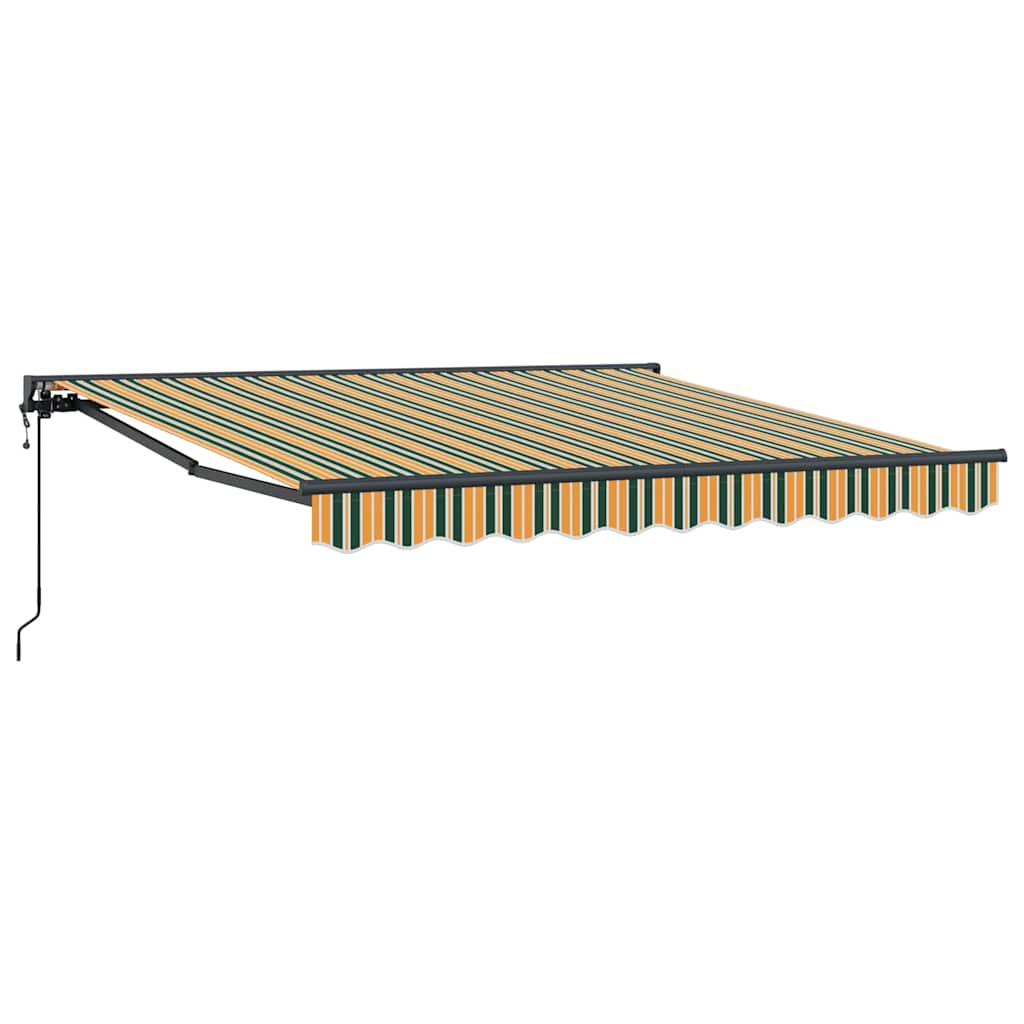 Zijde Frame Groen en Geel 350 x 250 cm Polyester met PU-coating – afbeelding 2
