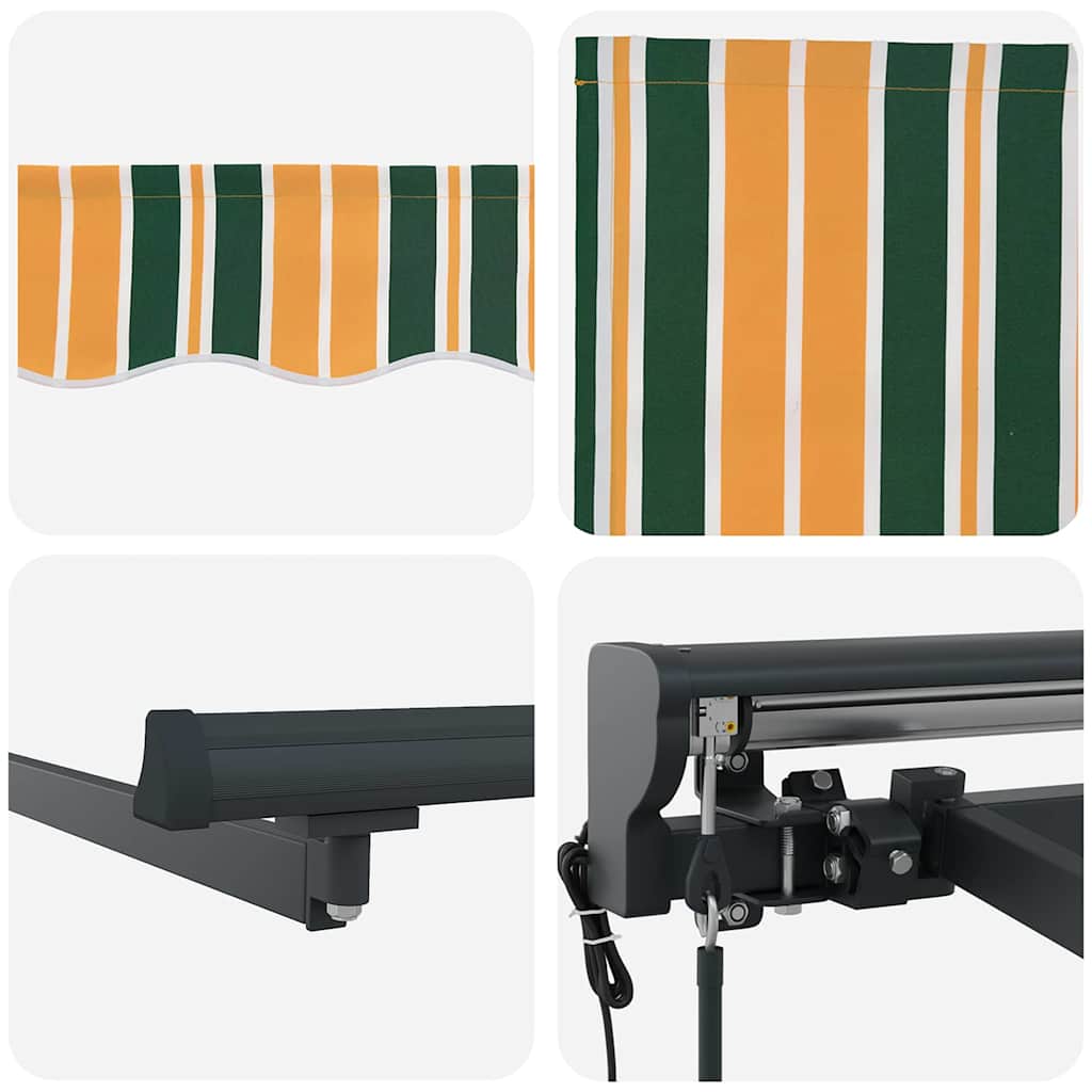 Zijde Frame Groen en Geel 350 x 250 cm Polyester met PU-coating – afbeelding 8
