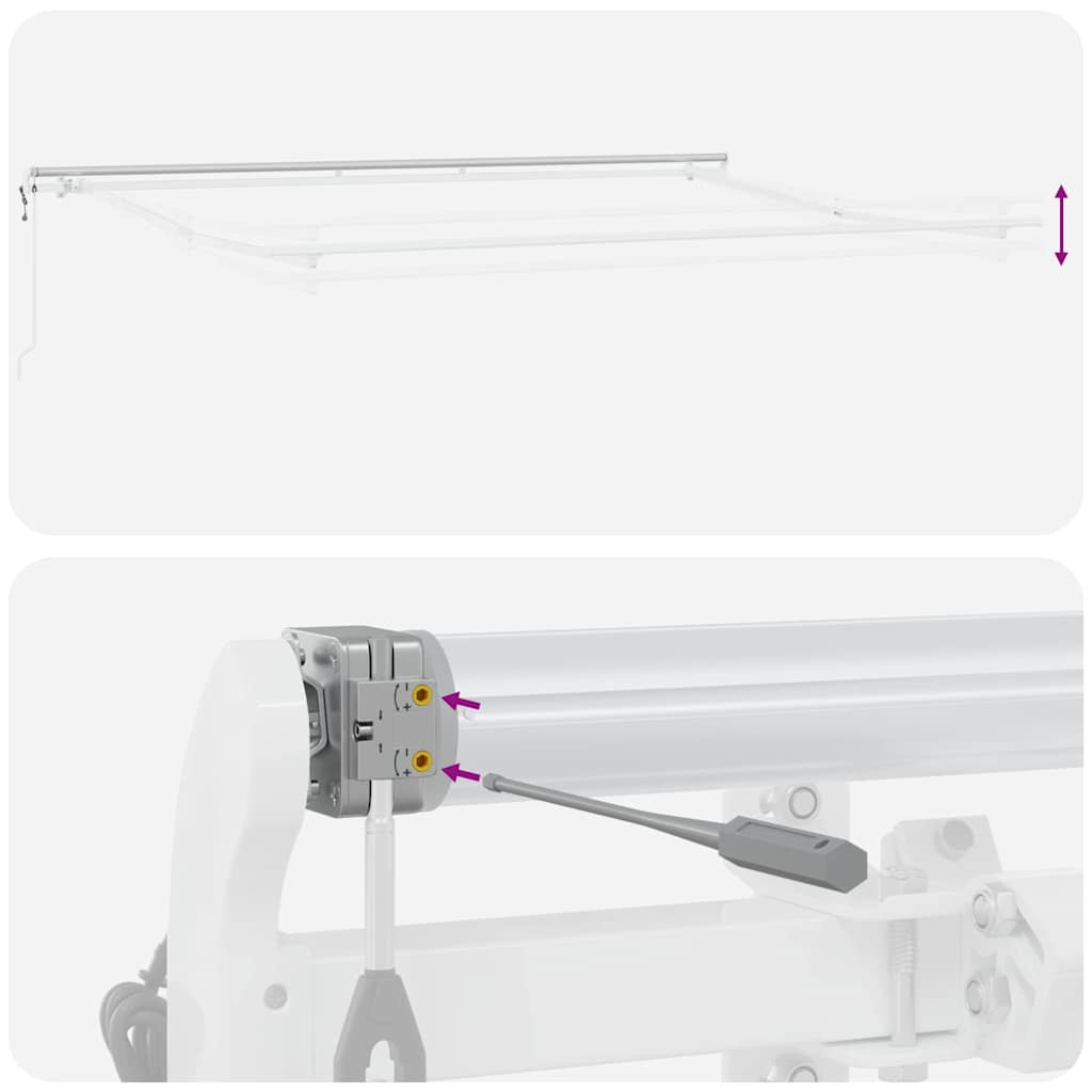 Elektrisch Uittrekbaar Zonnescherm Geel en Oranje 400 × 300 cm – afbeelding 10