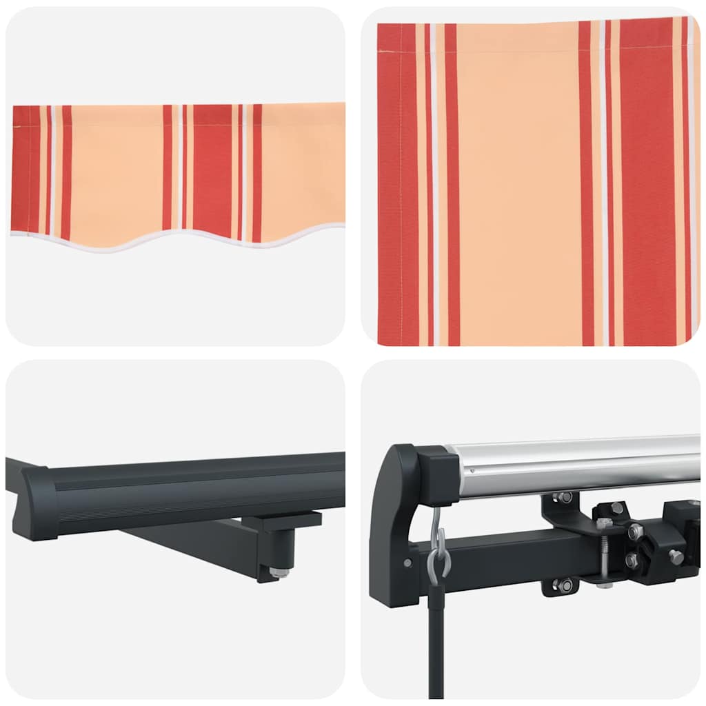 Inklapbaar Zonnescherm Geel en Oranje 400 × 300 cm – afbeelding 8