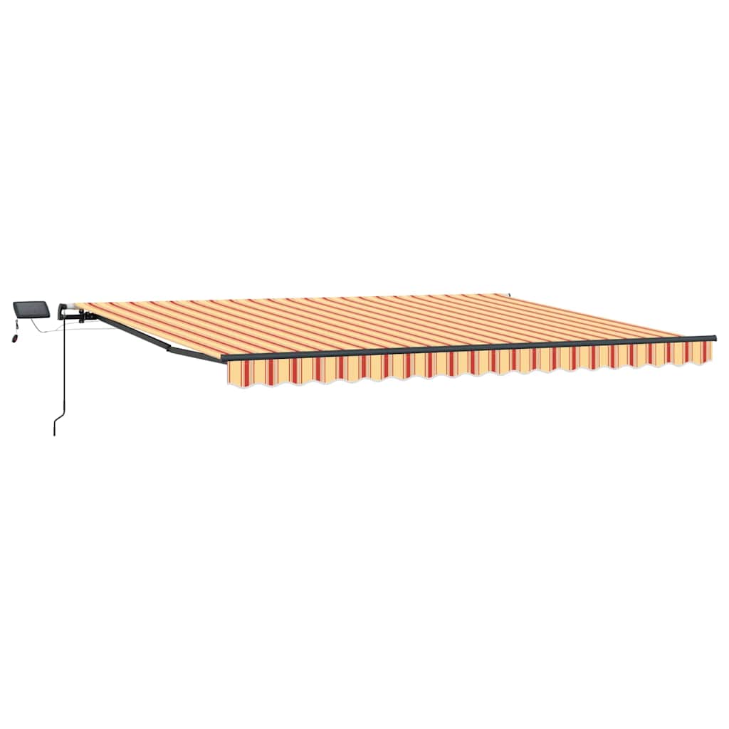 Inklapbaar Zonnescherm geel en oranje 400 ×300 cm Stof – afbeelding 2