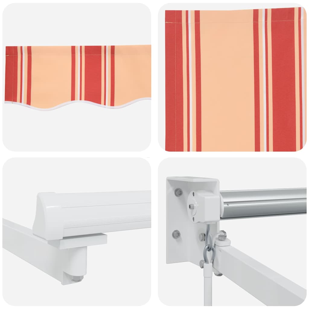 Inklapbaar Zonnescherm Geel en Oranje 400 × 300 cm – afbeelding 8