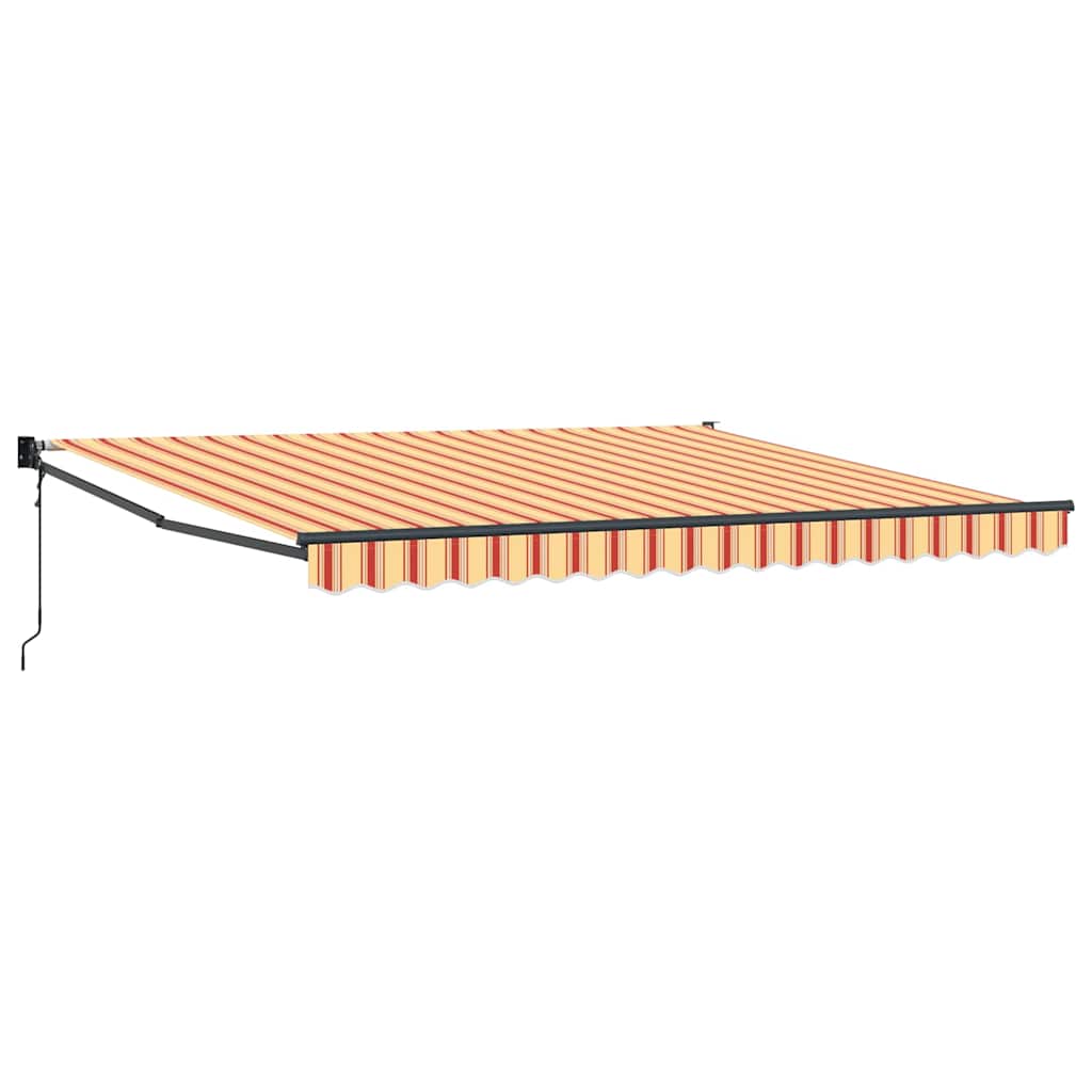 Inklapbaar Zonnescherm Geel en Oranje 400 × 300 cm – afbeelding 2